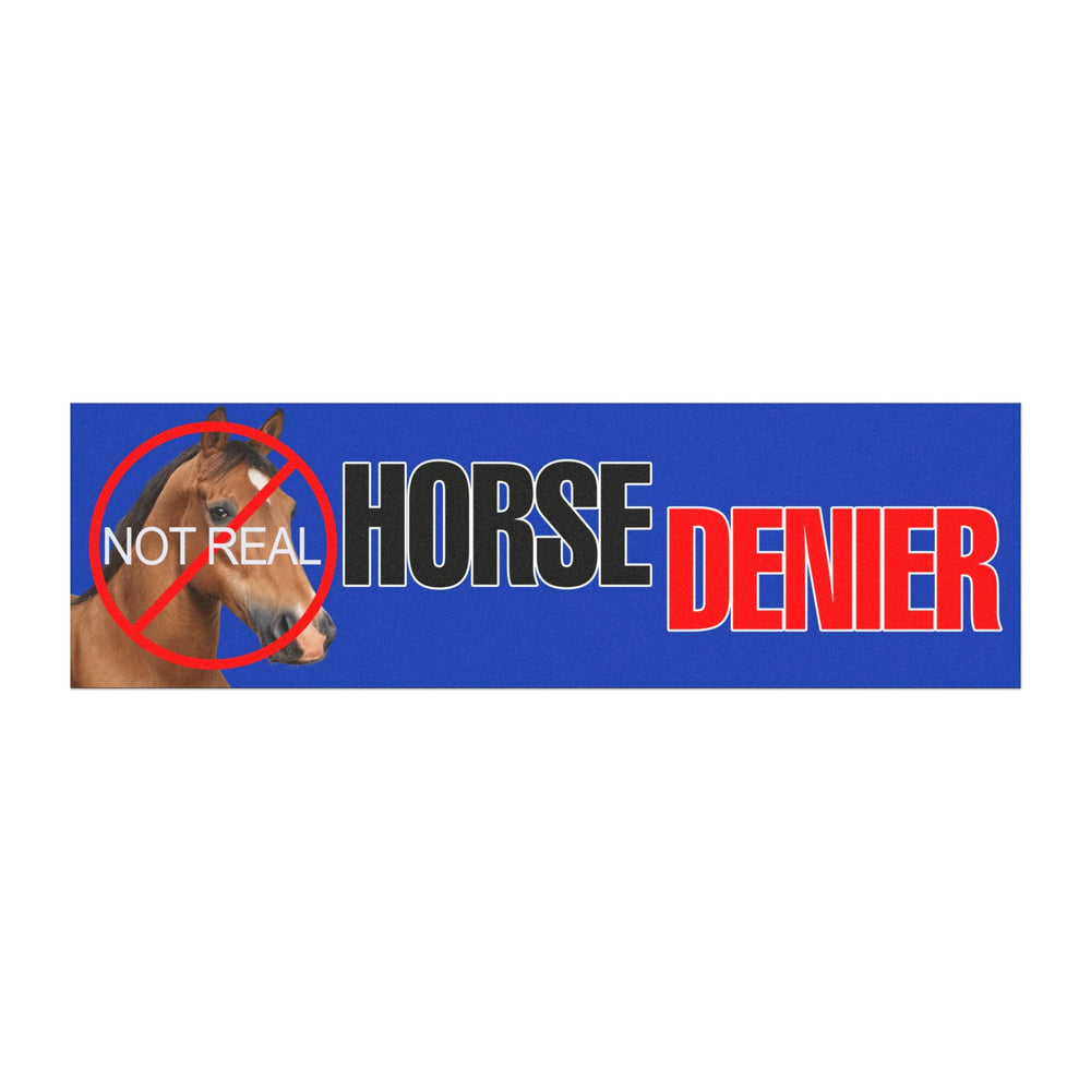 Horse Denier Car Magnet