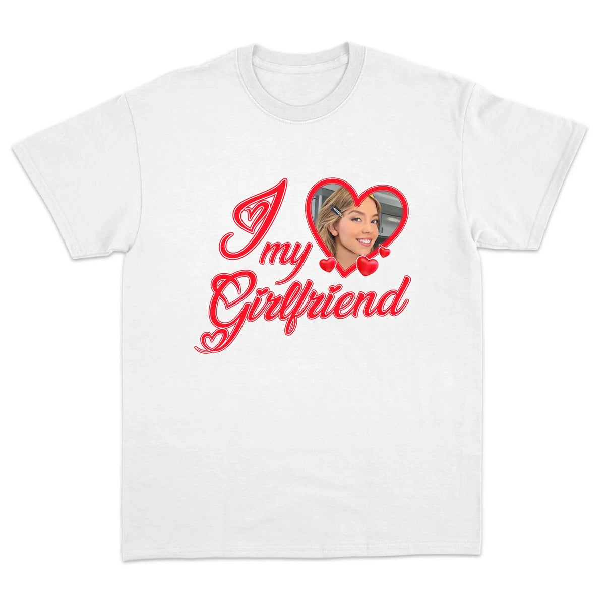 I Love My Girlfriend Custom T-Shirt