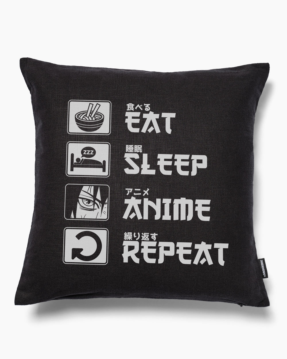 Eat Sleep Anime Repeat Cushion
