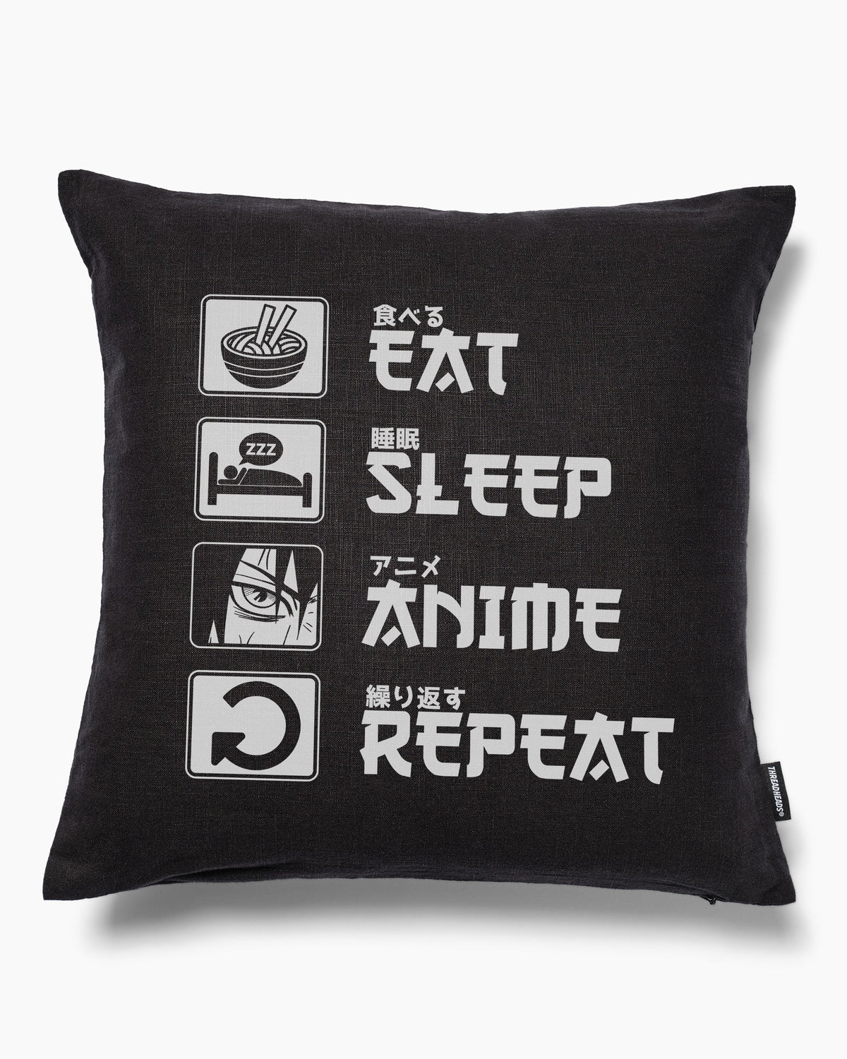 Eat Sleep Anime Repeat Cushion