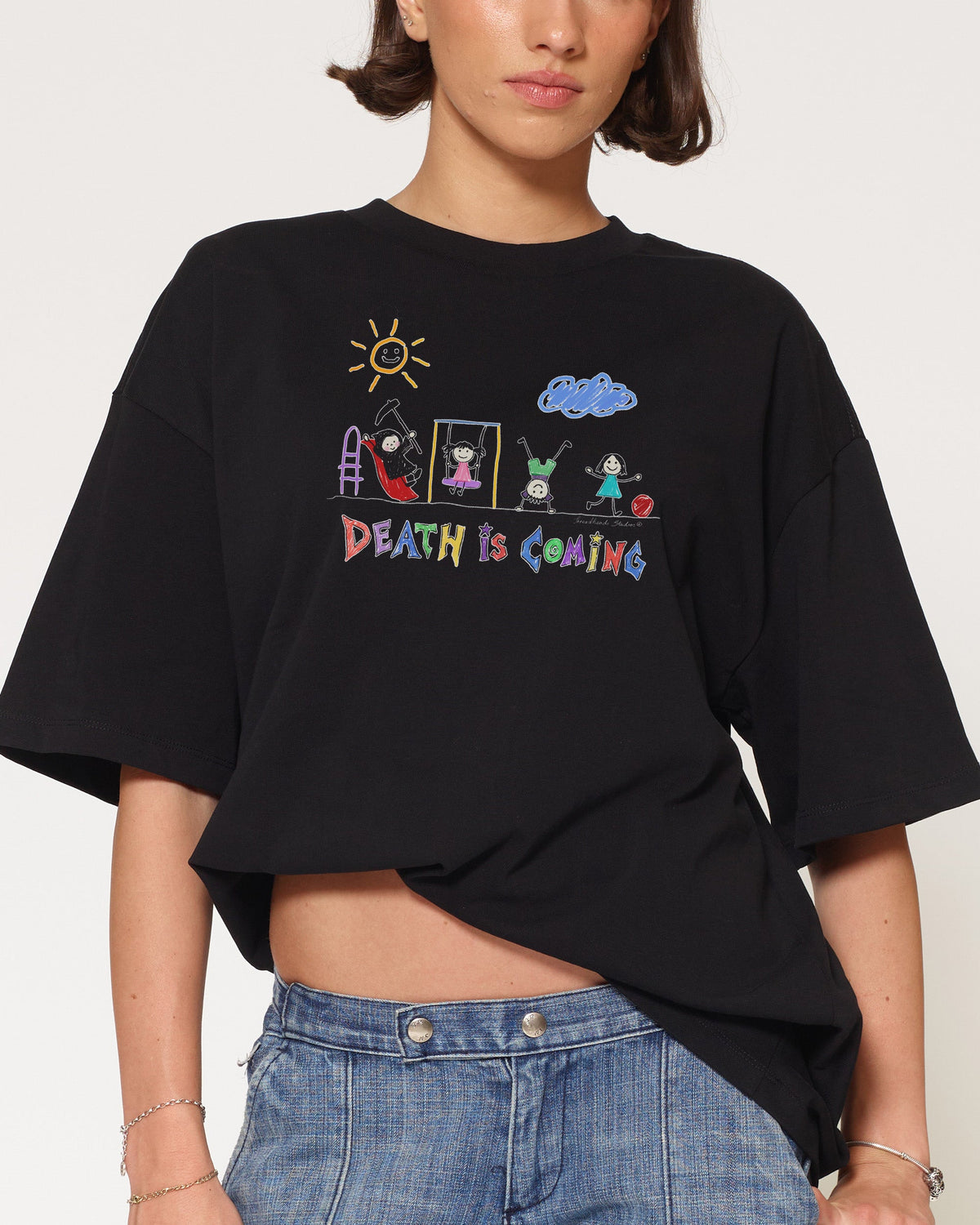 Death is Coming Oversized Tee