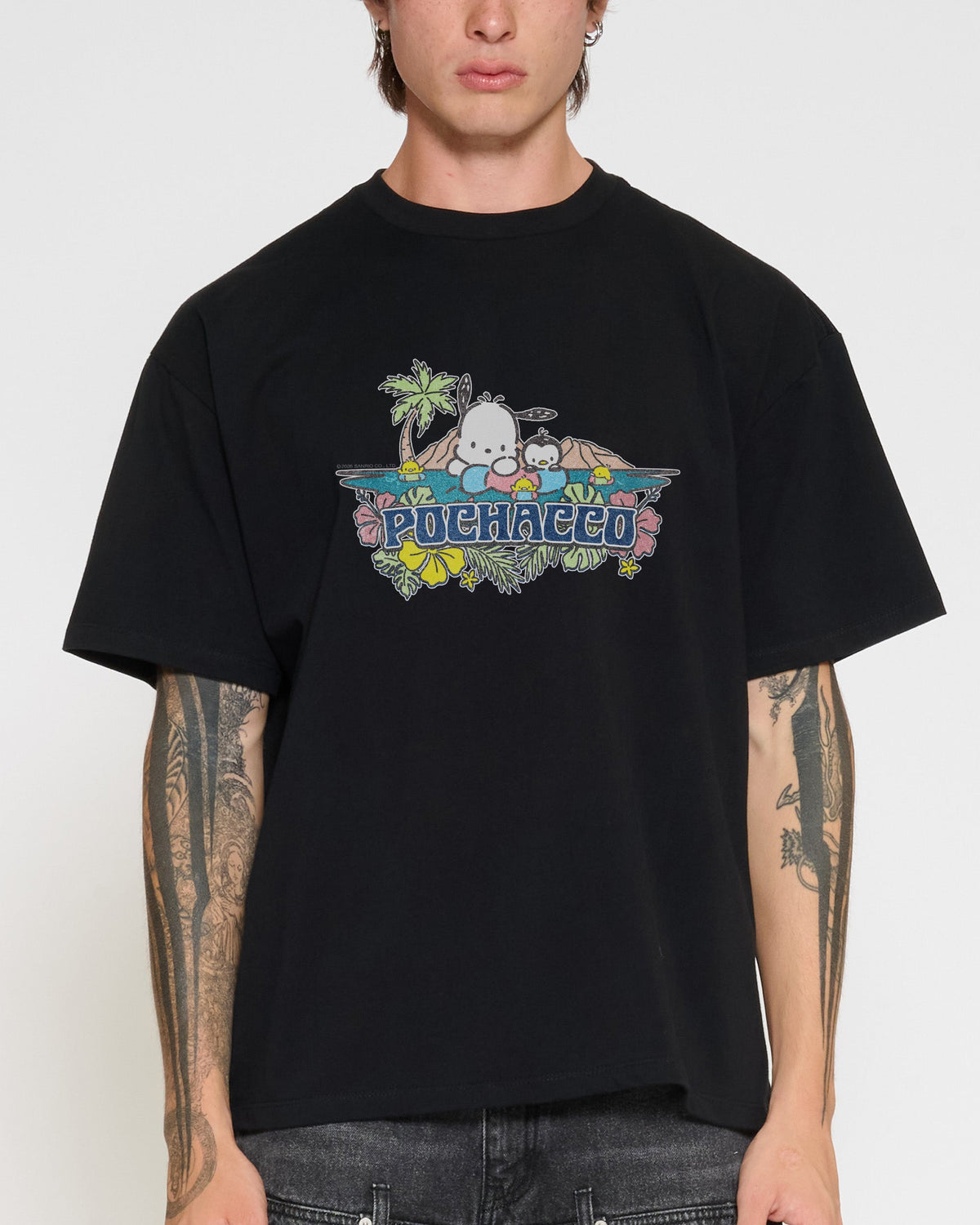 Pochacco Summer Friends Oversized Tee