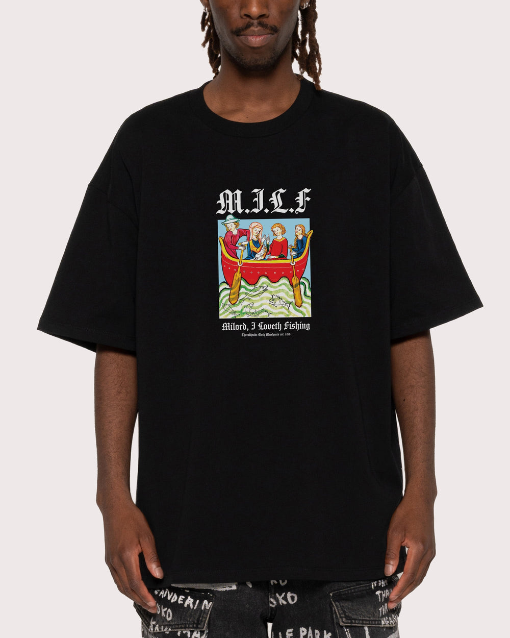 Milord, I Love Fishing Oversized Tee
