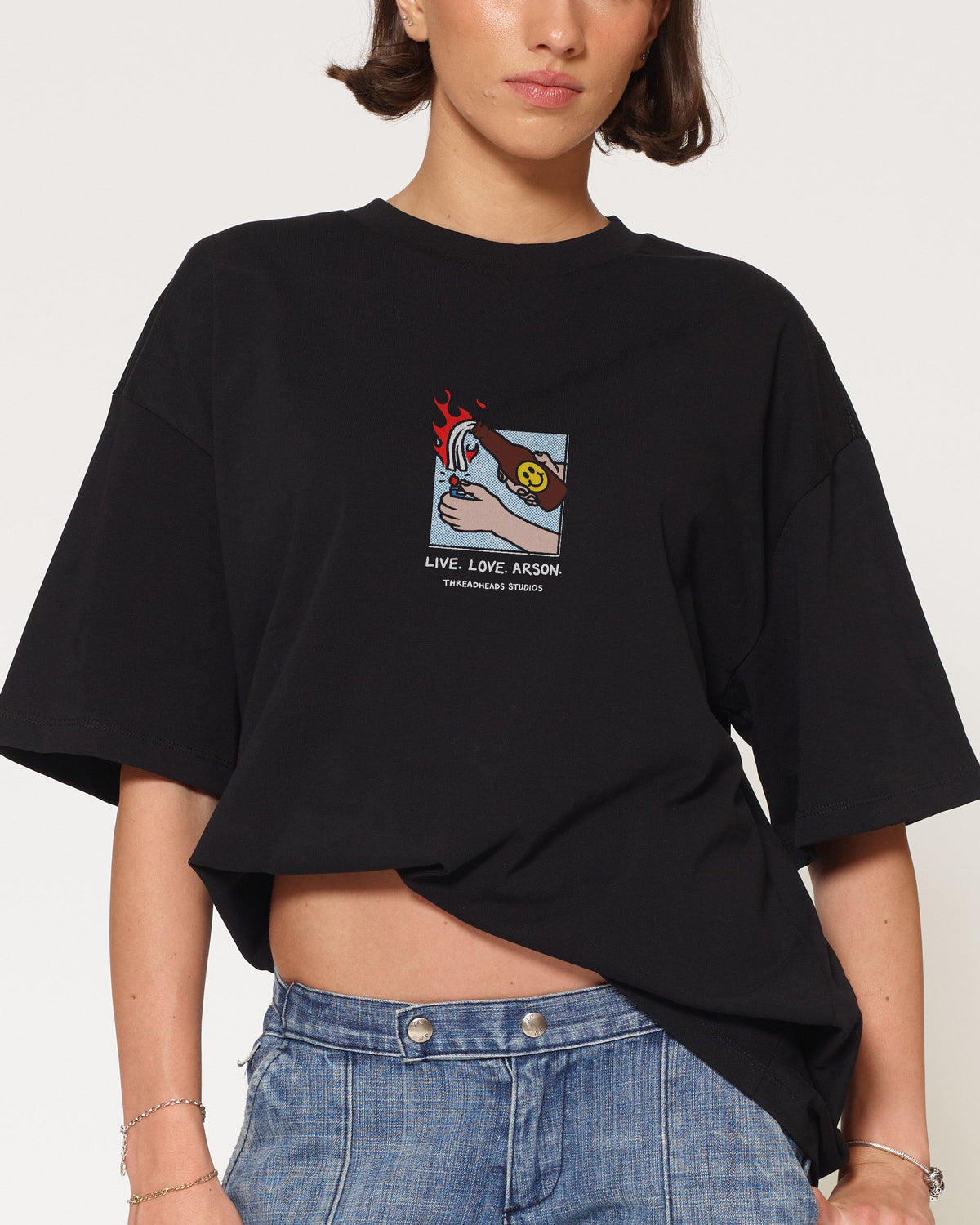 Live. Love. Arson Oversized Tee