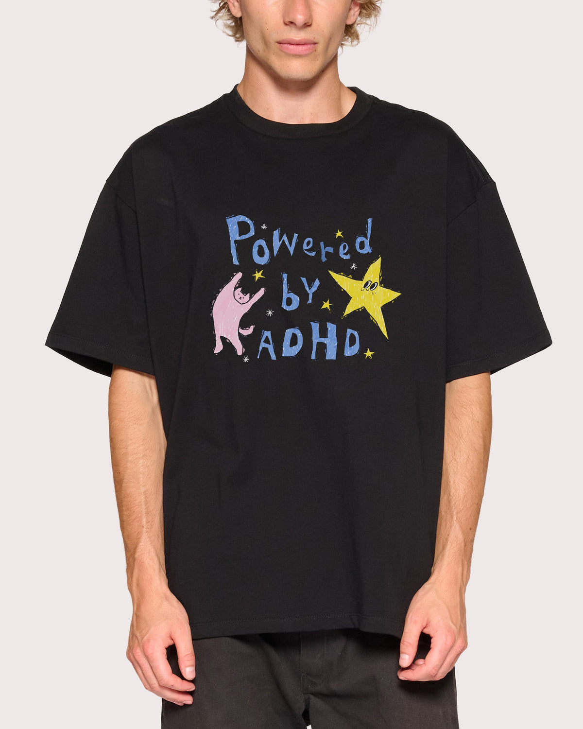 Powered by ADHD Oversized Tee