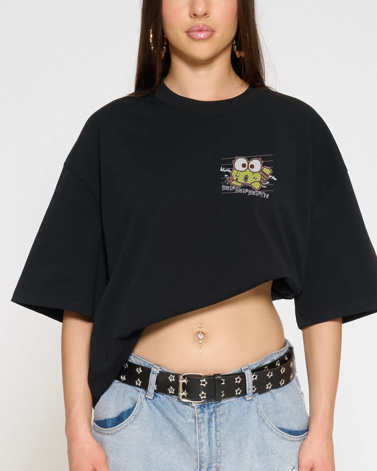 Keroppi Scribble Oversized Tee