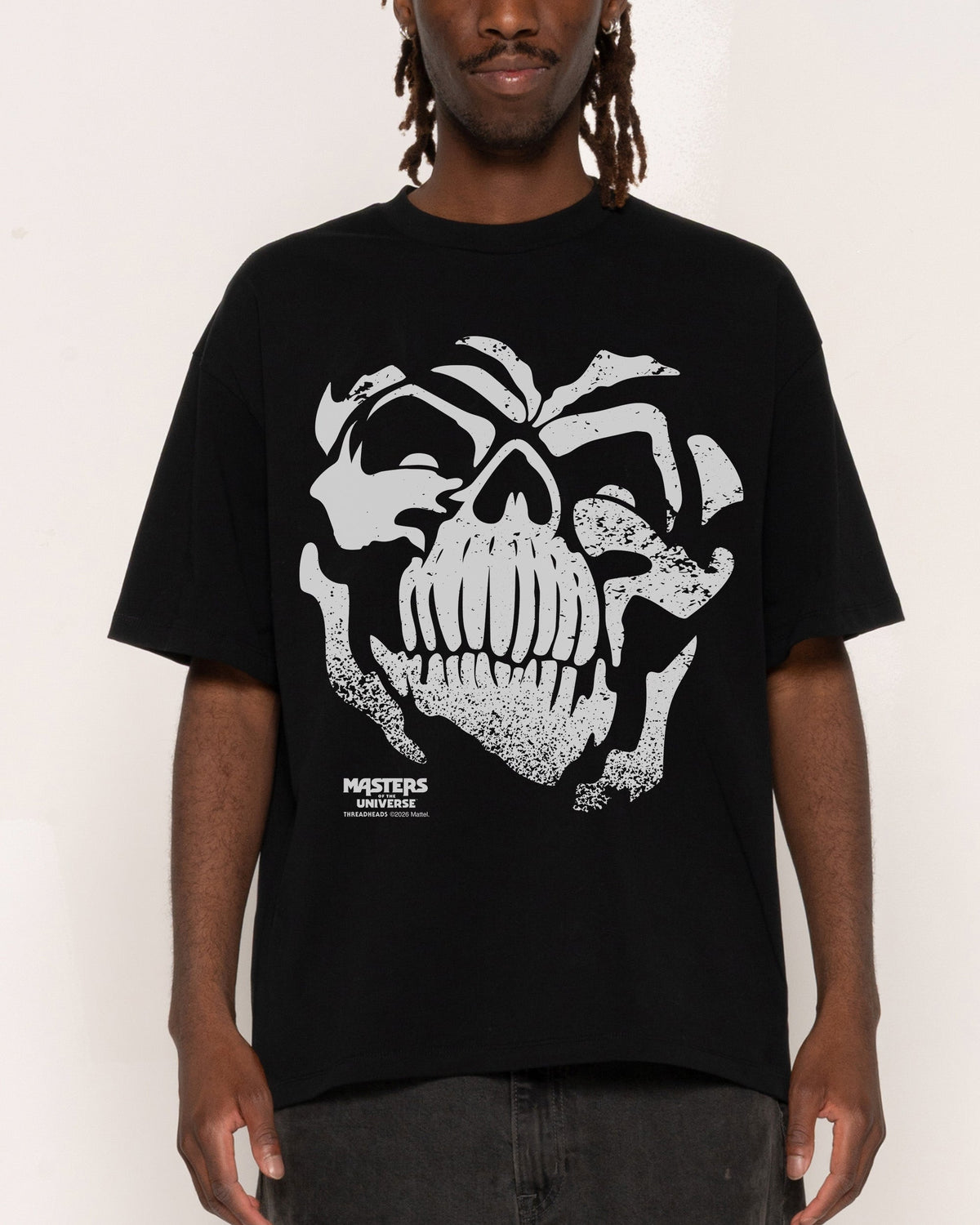 Skeleton Face Oversized Tee