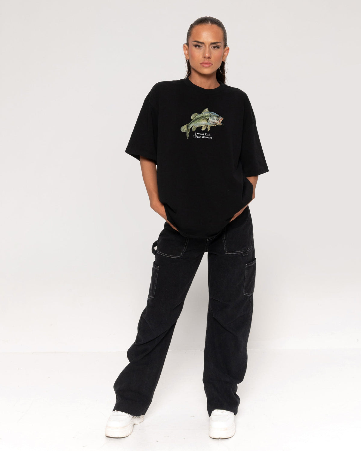 I Want Fish,I Fear Women Oversized Tee