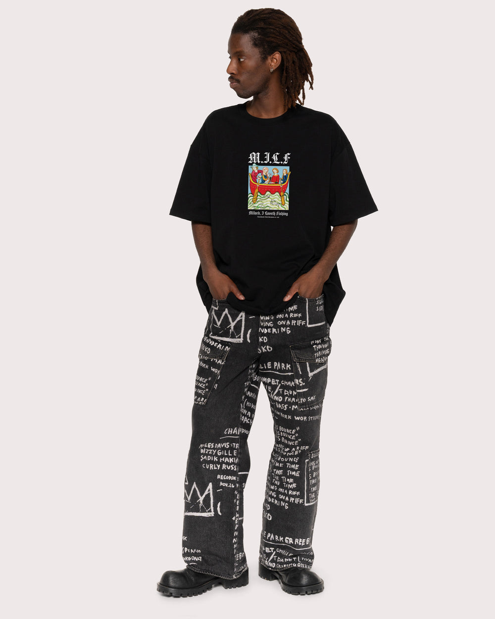 Milord, I Love Fishing Oversized Tee