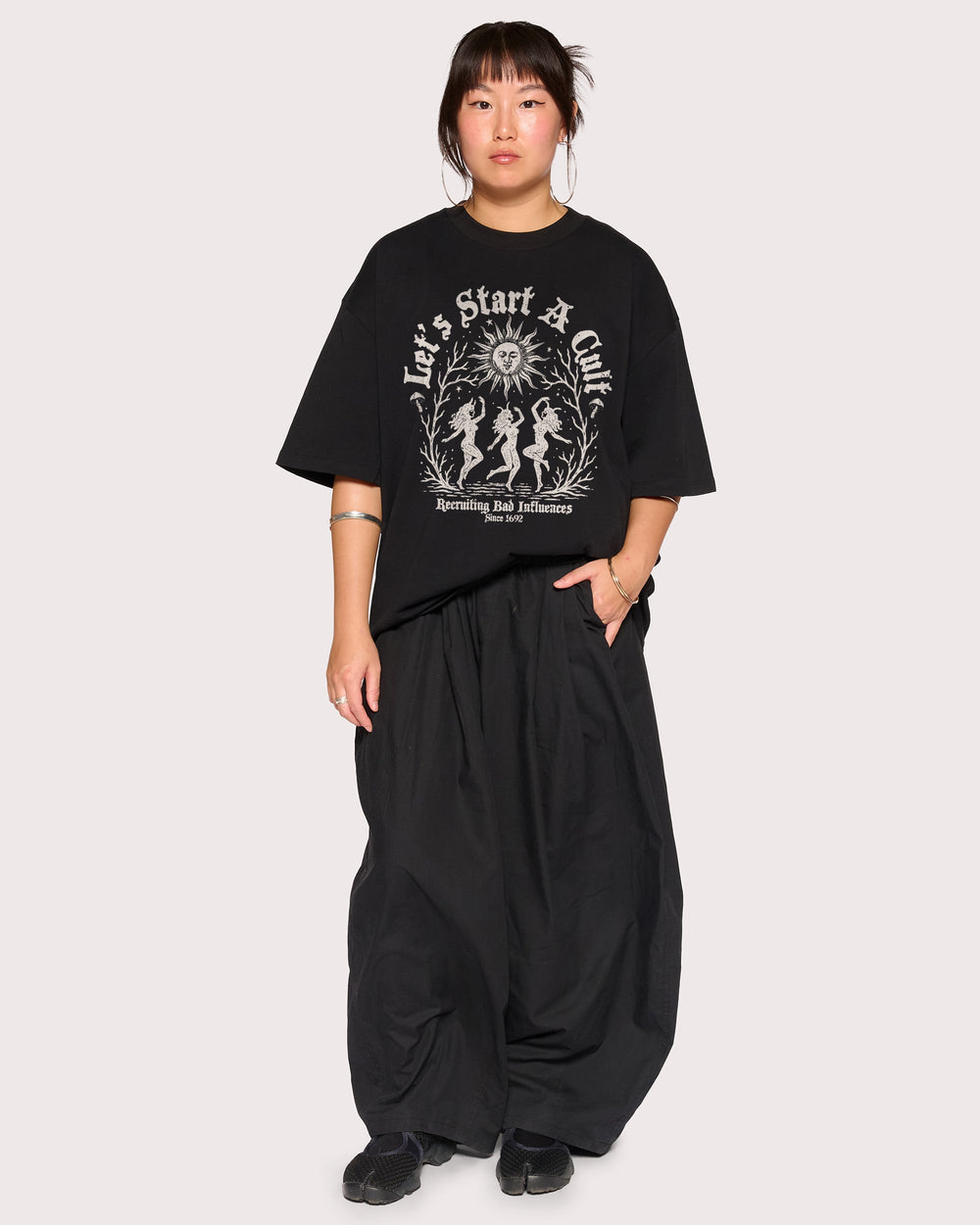 Let's Start a Cult Oversized Tee