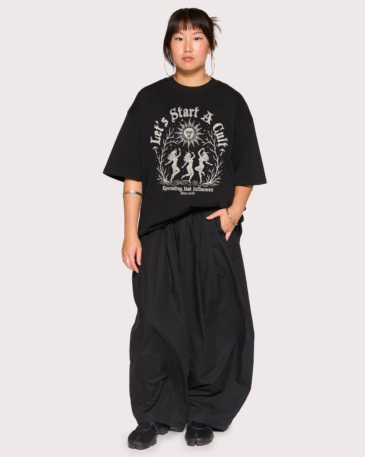 Let's Start a Cult Oversized Tee