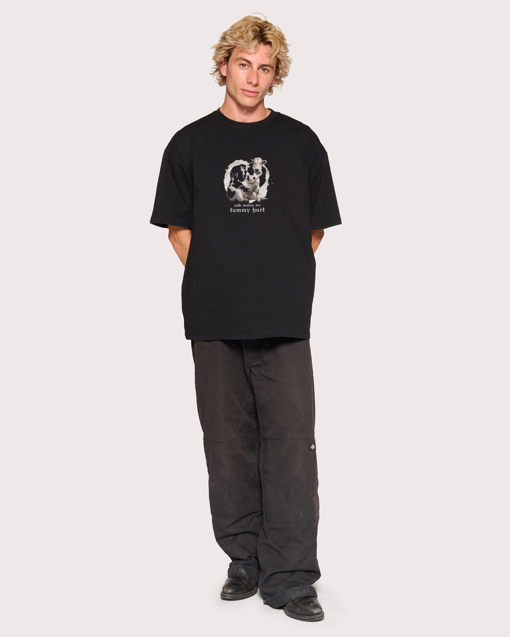 Milk Makes My Tummy Hurt Oversized Tee