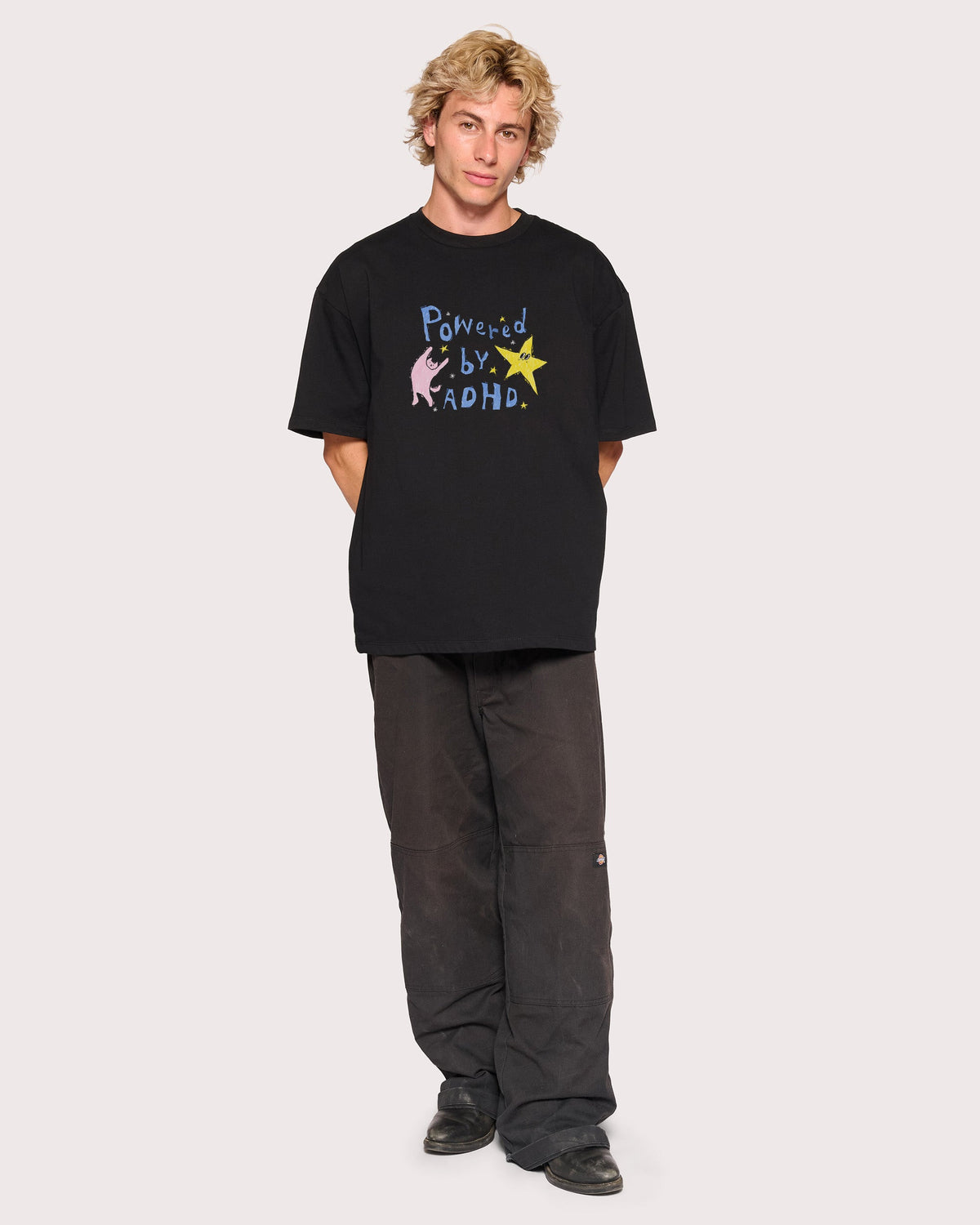 Powered by ADHD Oversized Tee