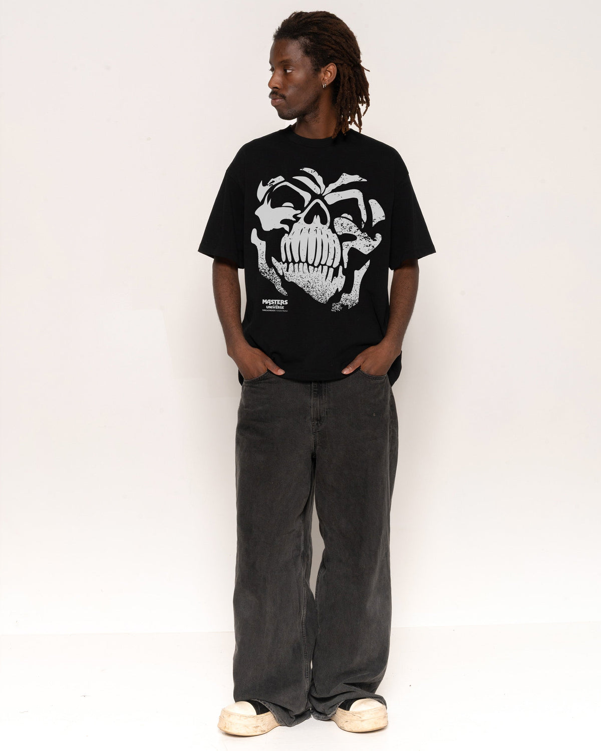 Skeleton Face Oversized Tee