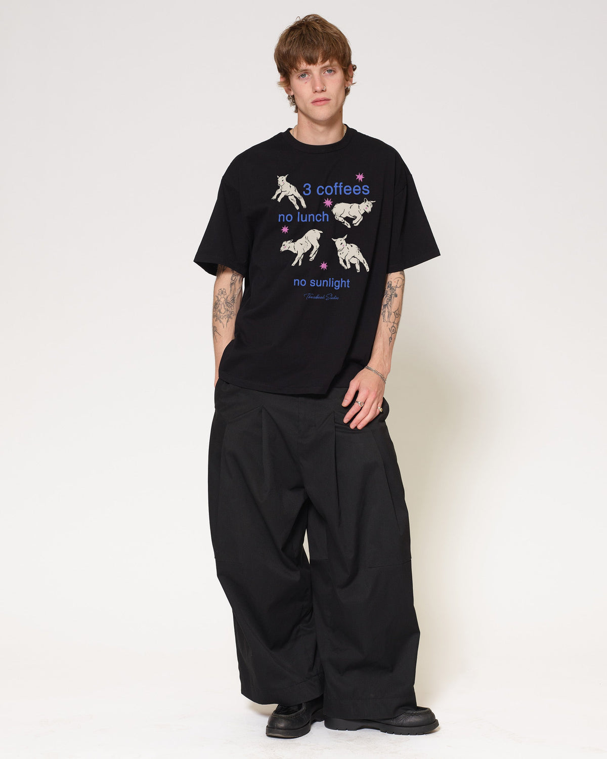 3 Coffees Oversized Tee