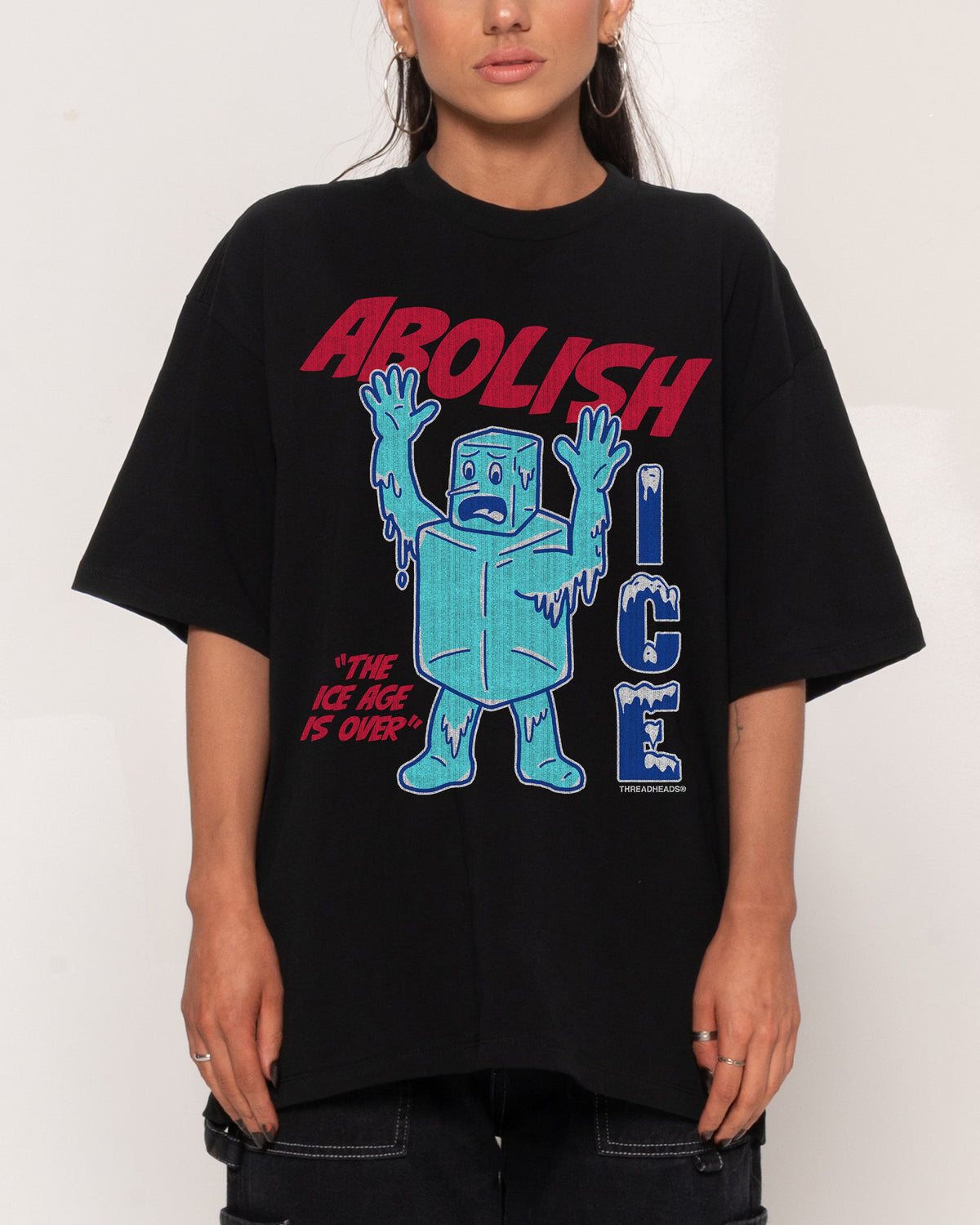 Abolish ICE Oversized Tee