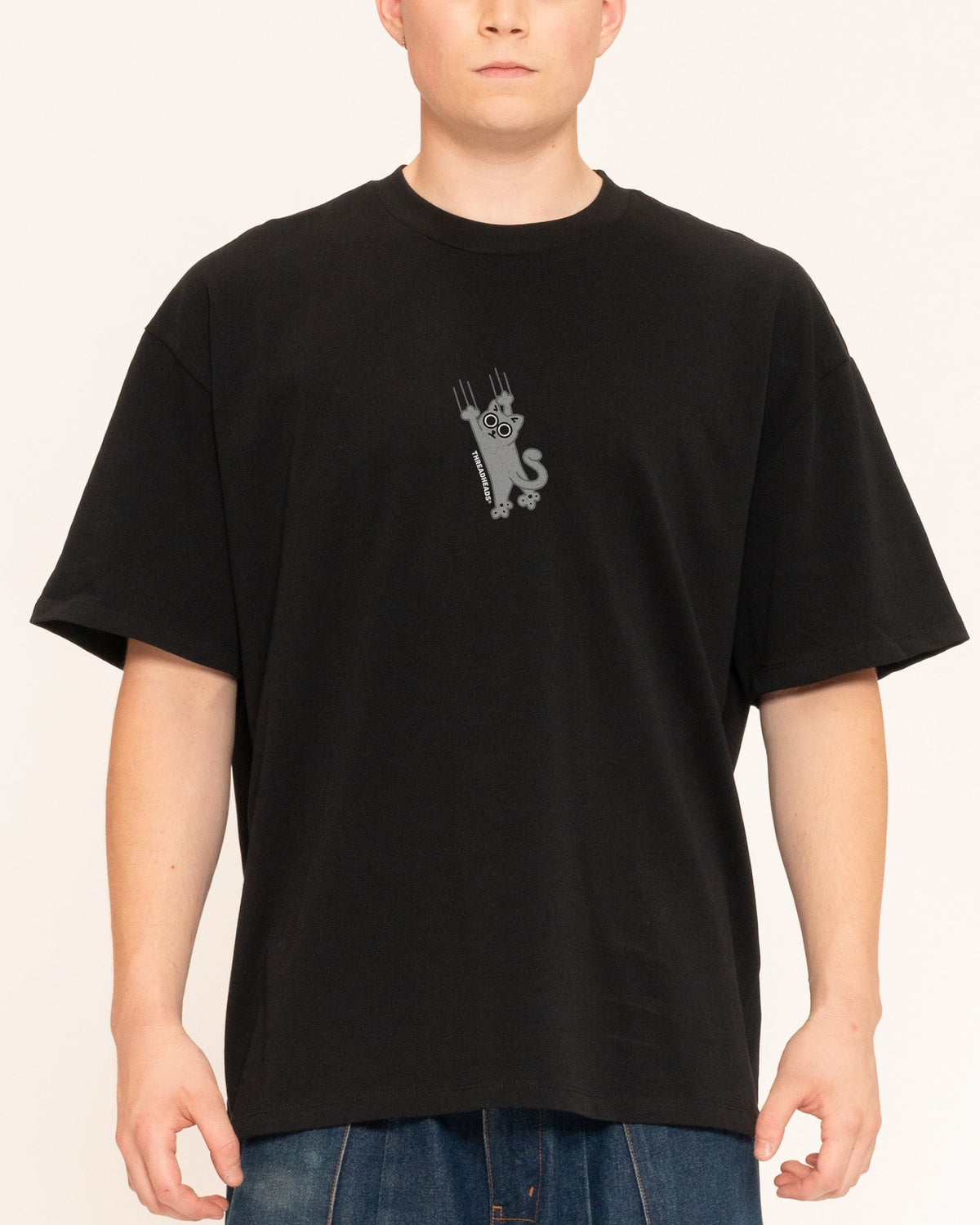 Falling Cat Oversized Tee