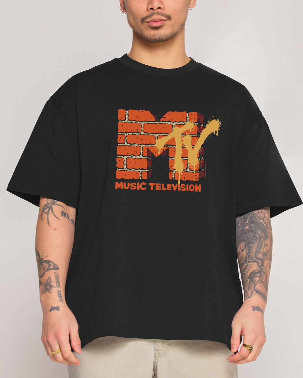 Urban MTV Logo Oversized Tee