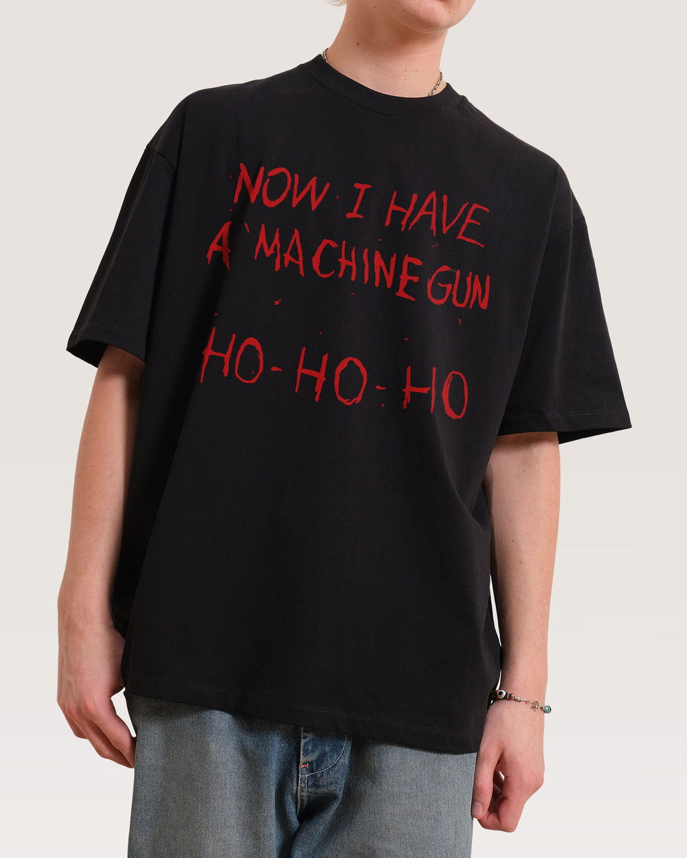 Machine Gun Ho-Ho-Ho Oversized Tee