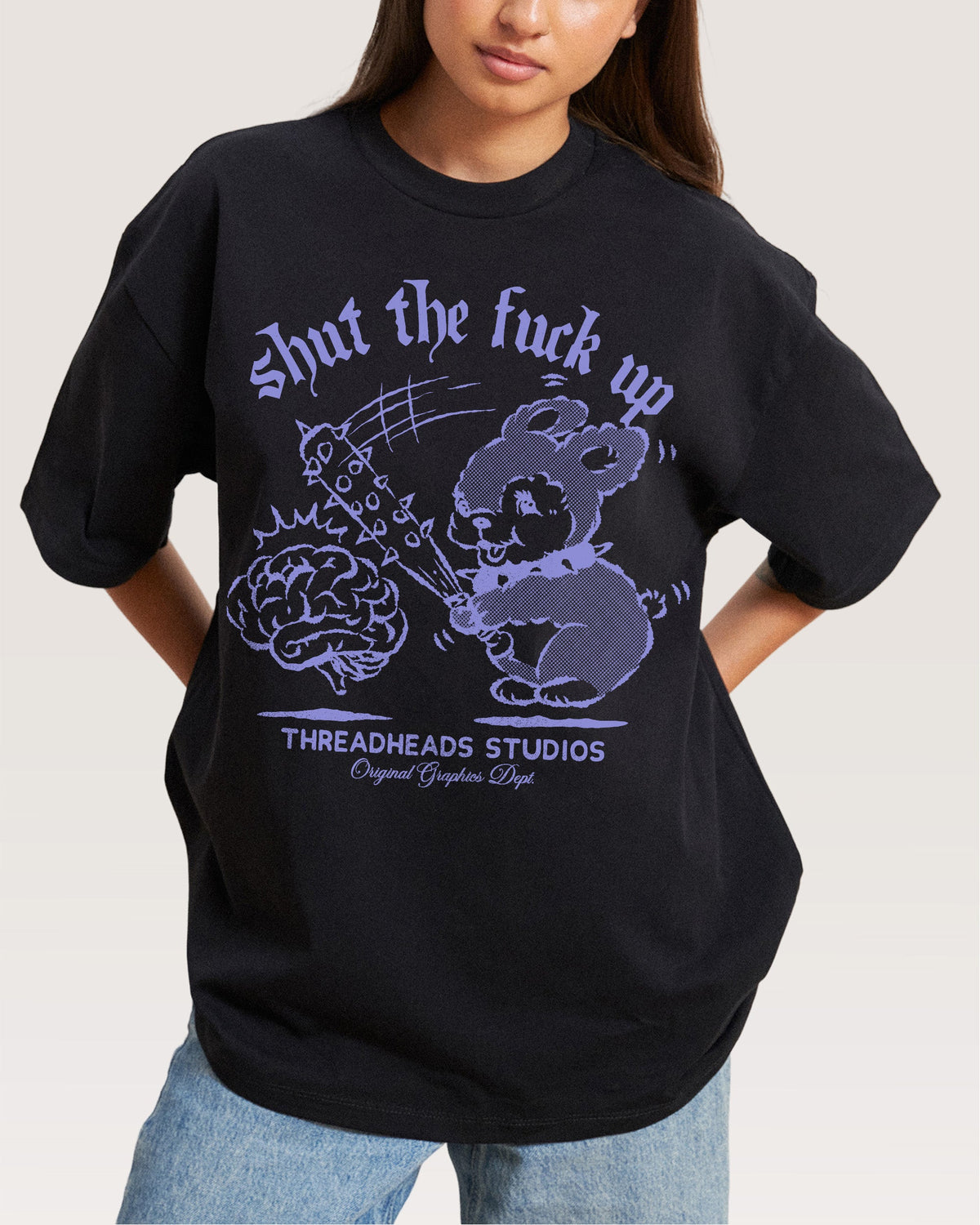 Shut the F Up Oversized Tee