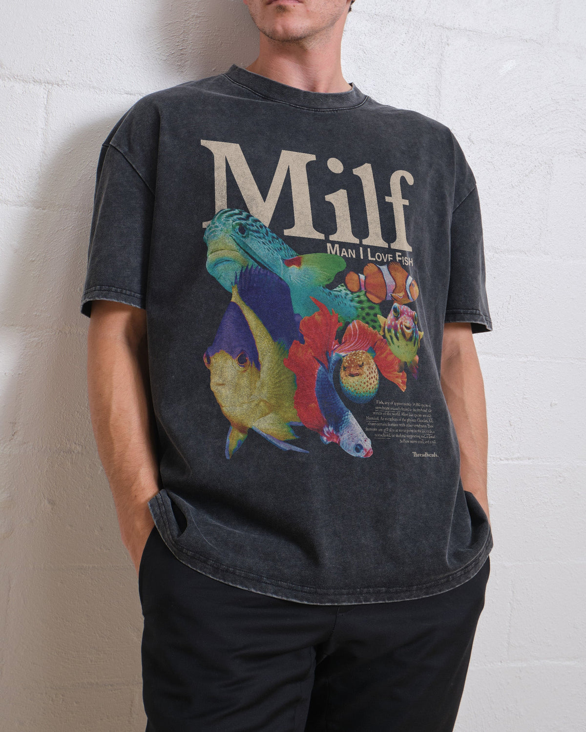 Man I Love Fish Oversized Tee