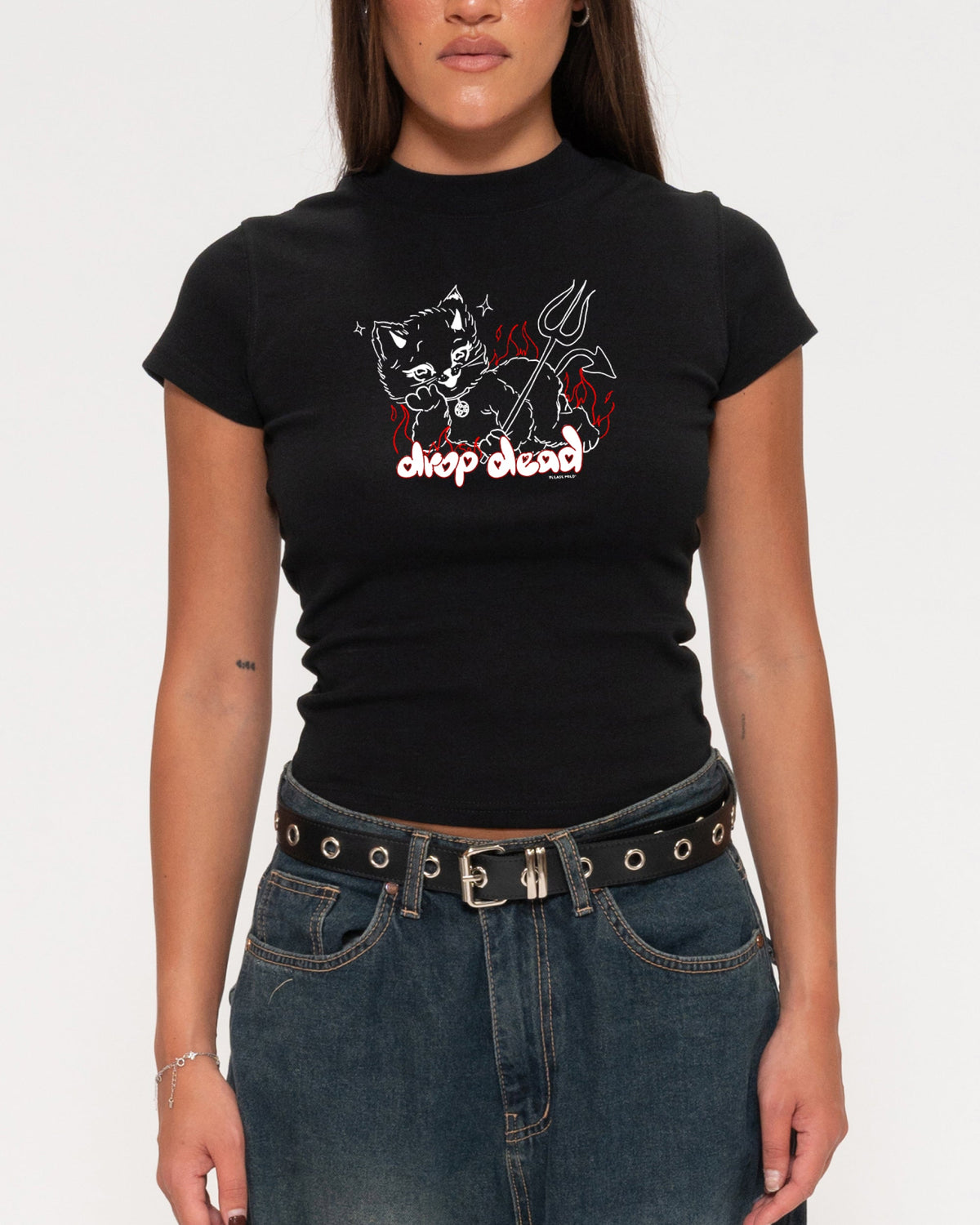 Drop Dead Longline Baby Tee