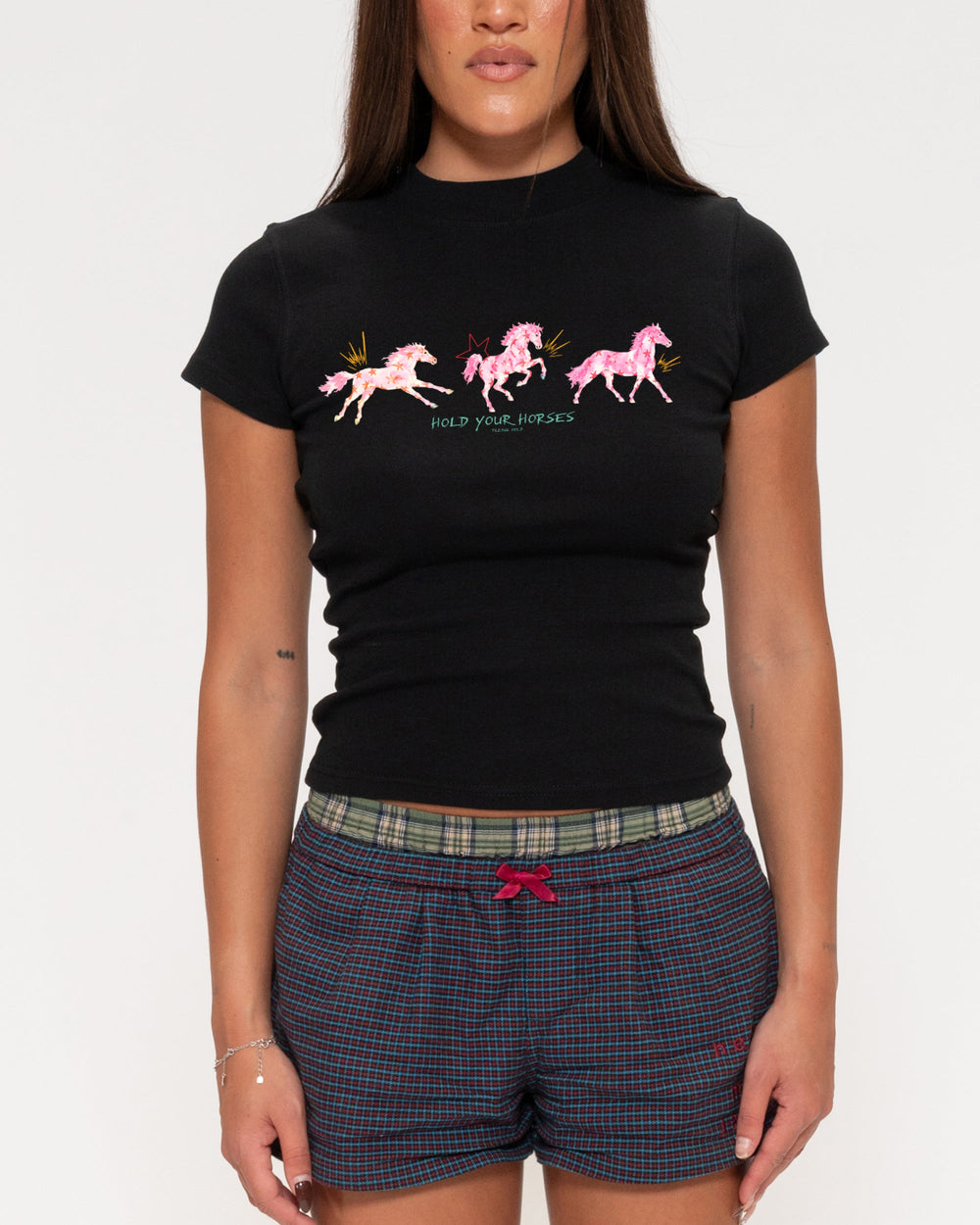 Hold Your Horses Longline Baby Tee
