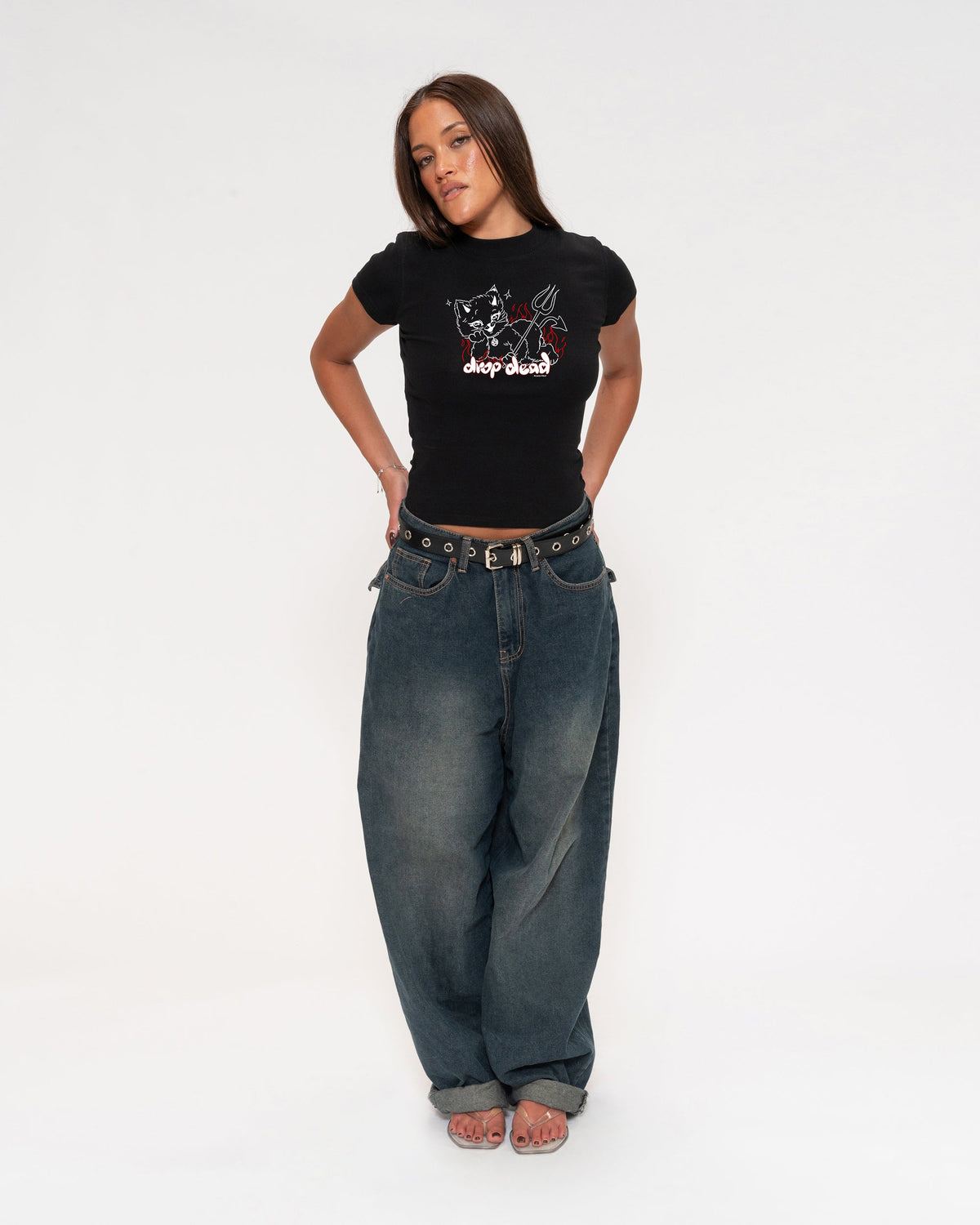 Drop Dead Longline Baby Tee