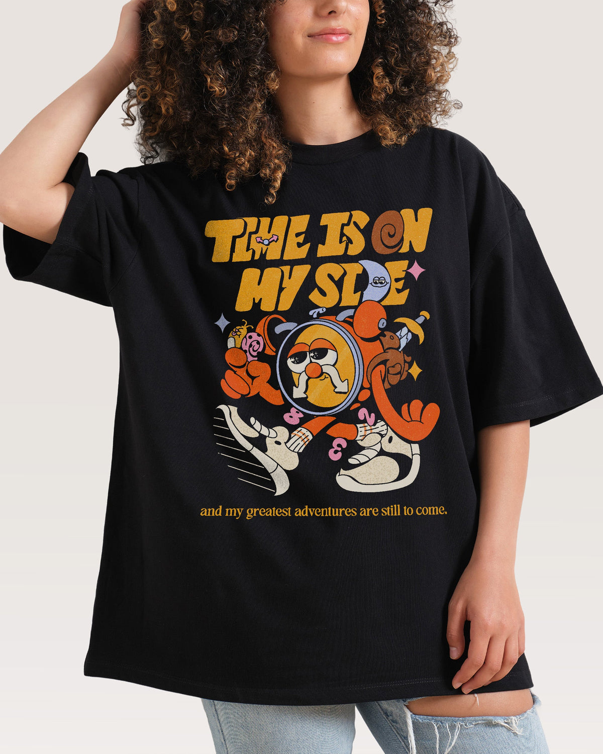 Time is on My Side Oversized Tee