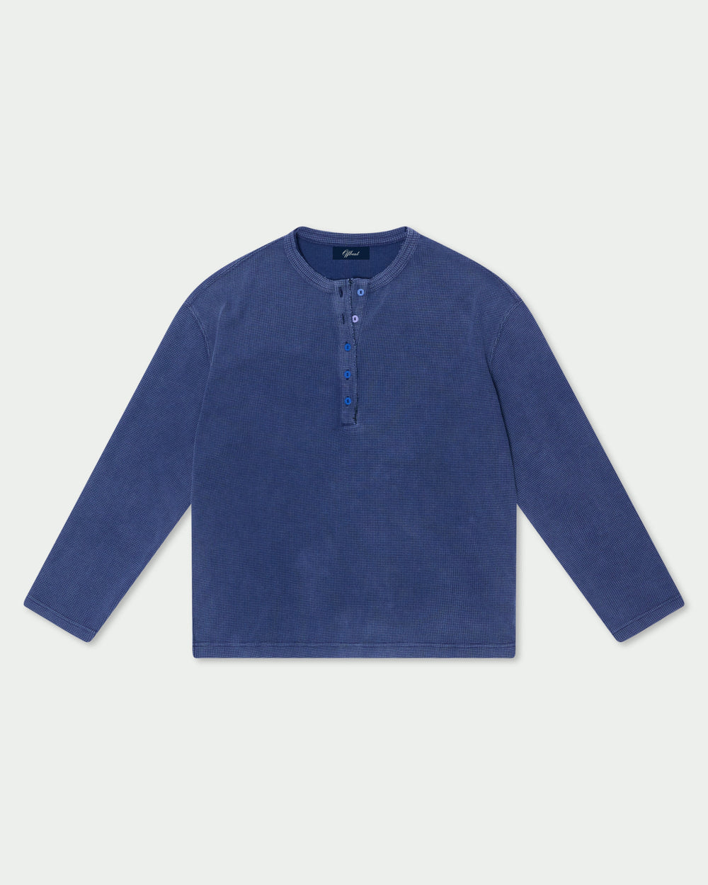 Blue Monday Waffle Henley