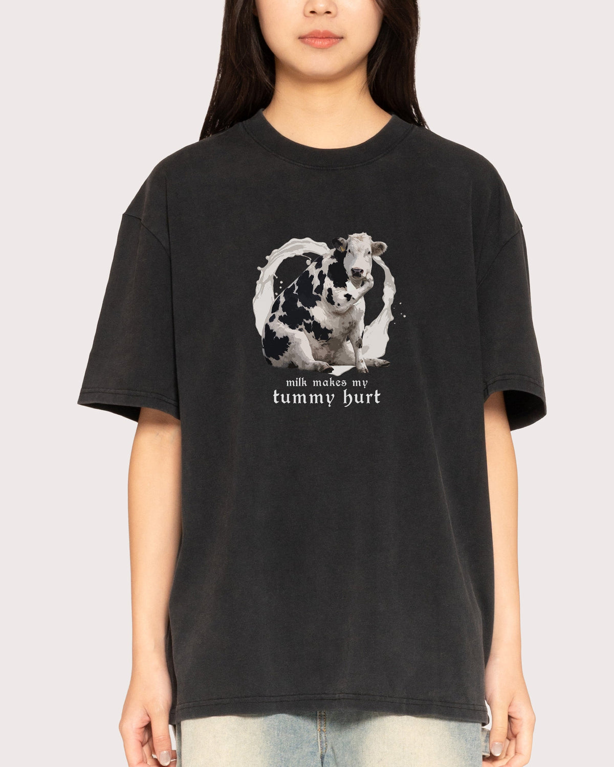 Milk Makes My Tummy Hurt Oversized Tee