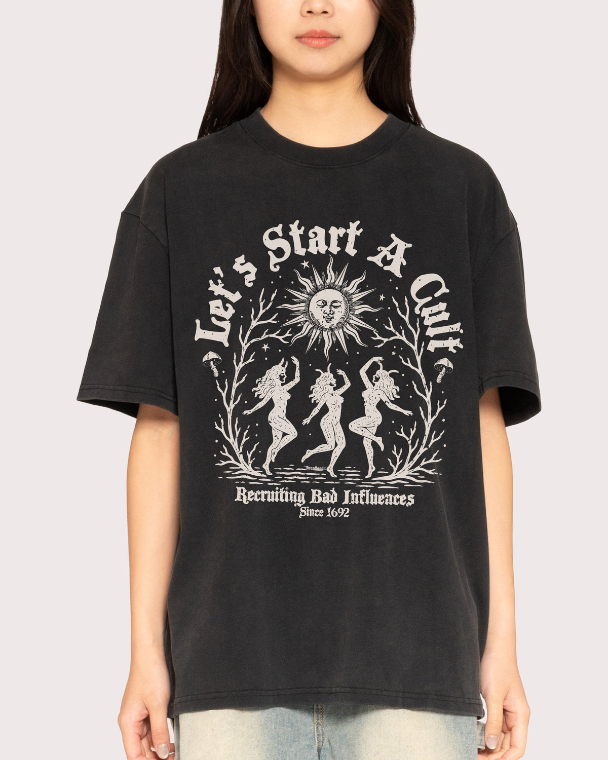 Let's Start a Cult Oversized Tee