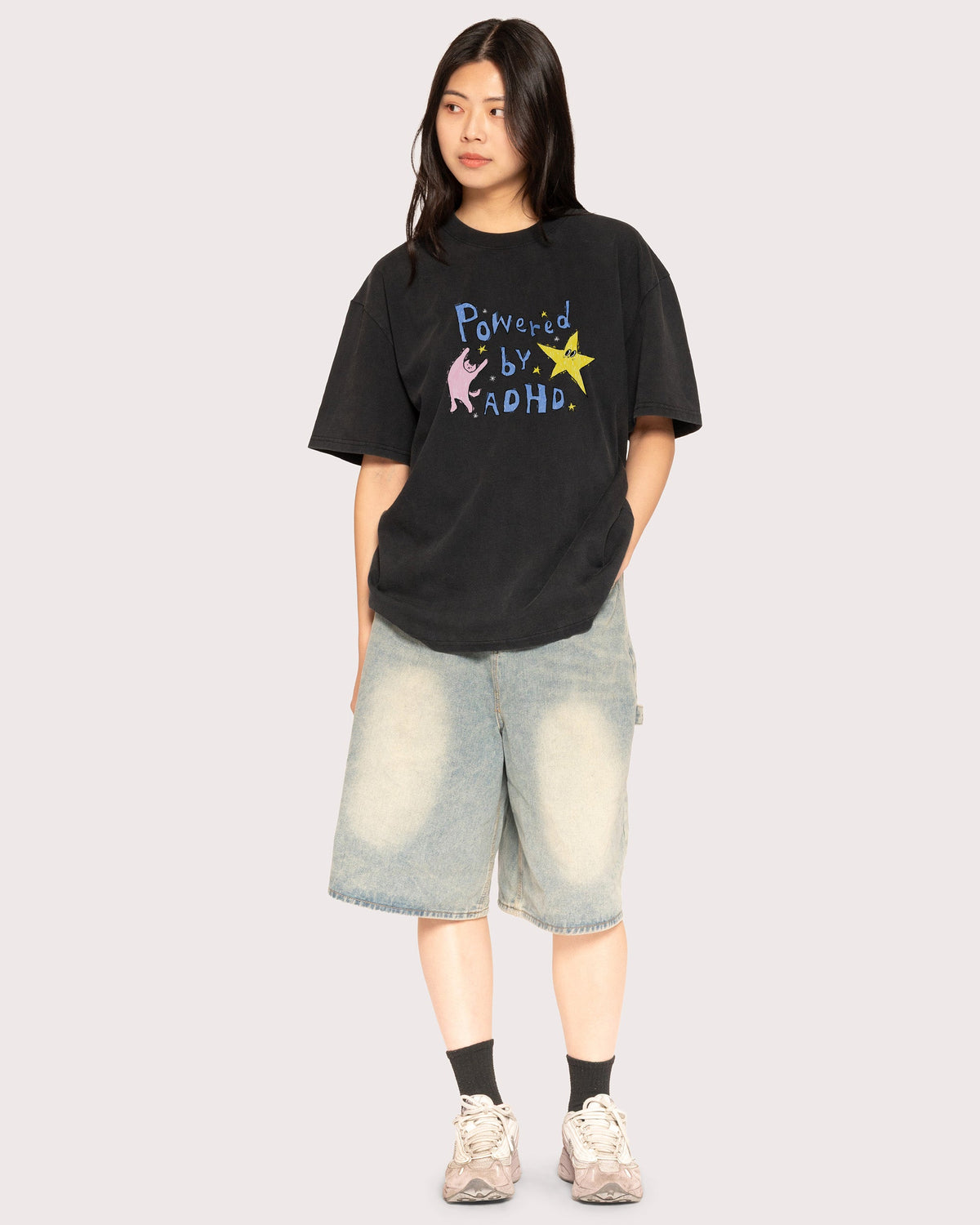 Powered by ADHD Oversized Tee