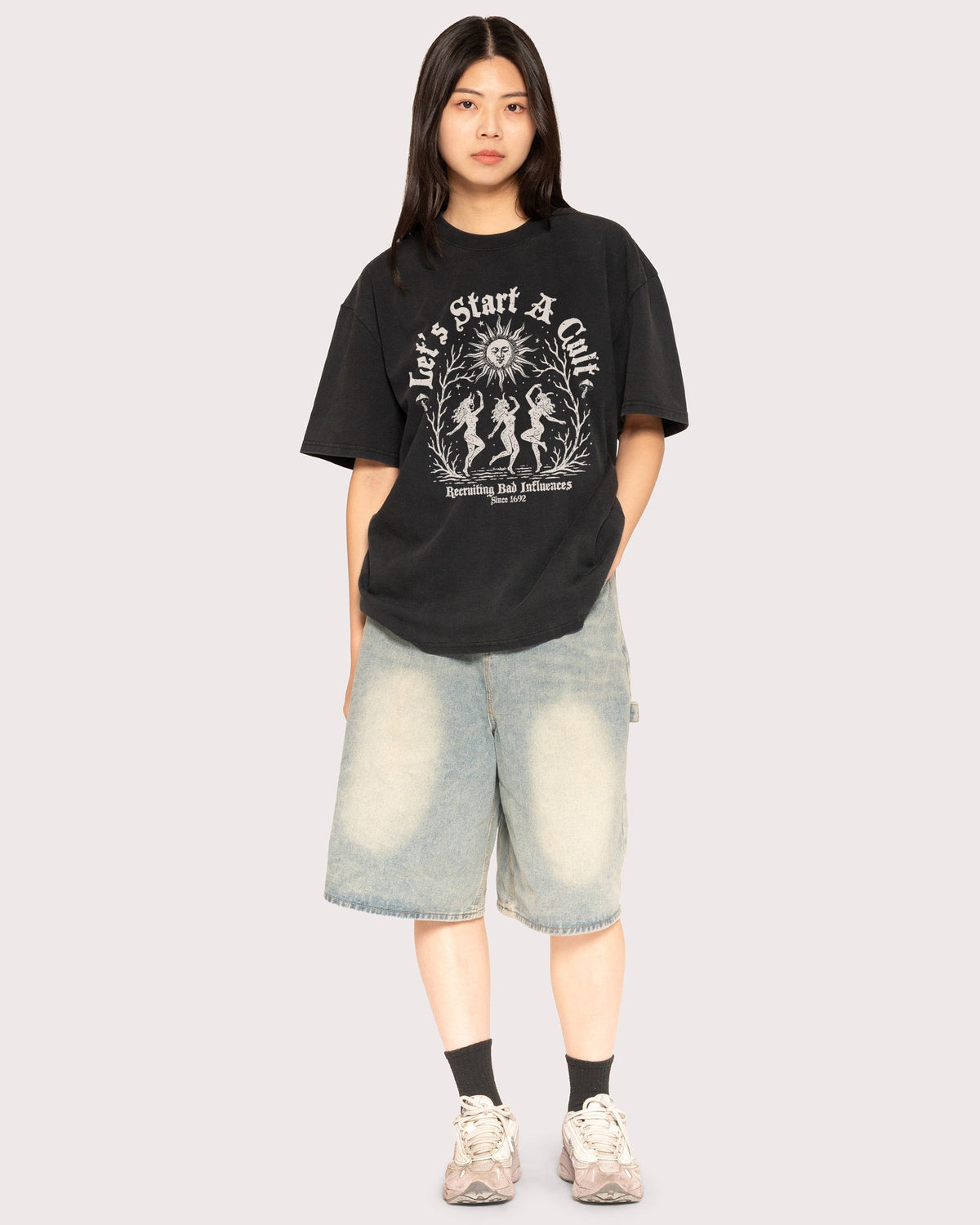 Let's Start a Cult Oversized Tee