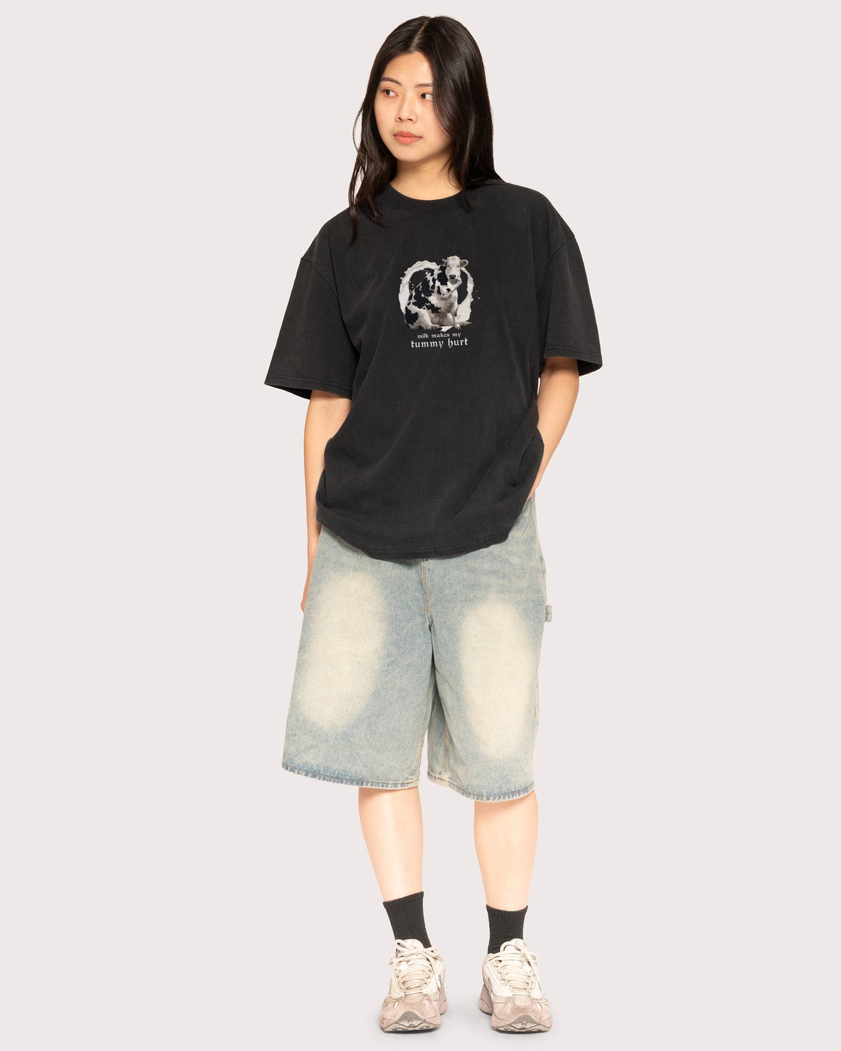 Milk Makes My Tummy Hurt Oversized Tee