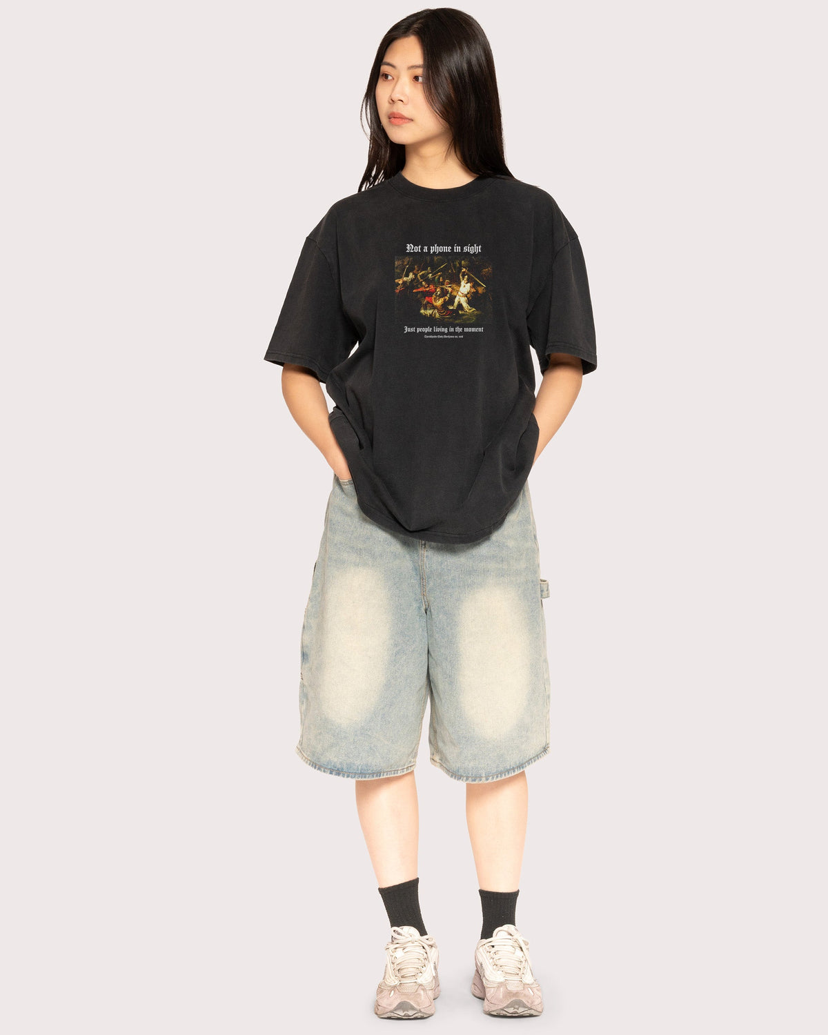 Not a Phone in Sight Oversized Tee
