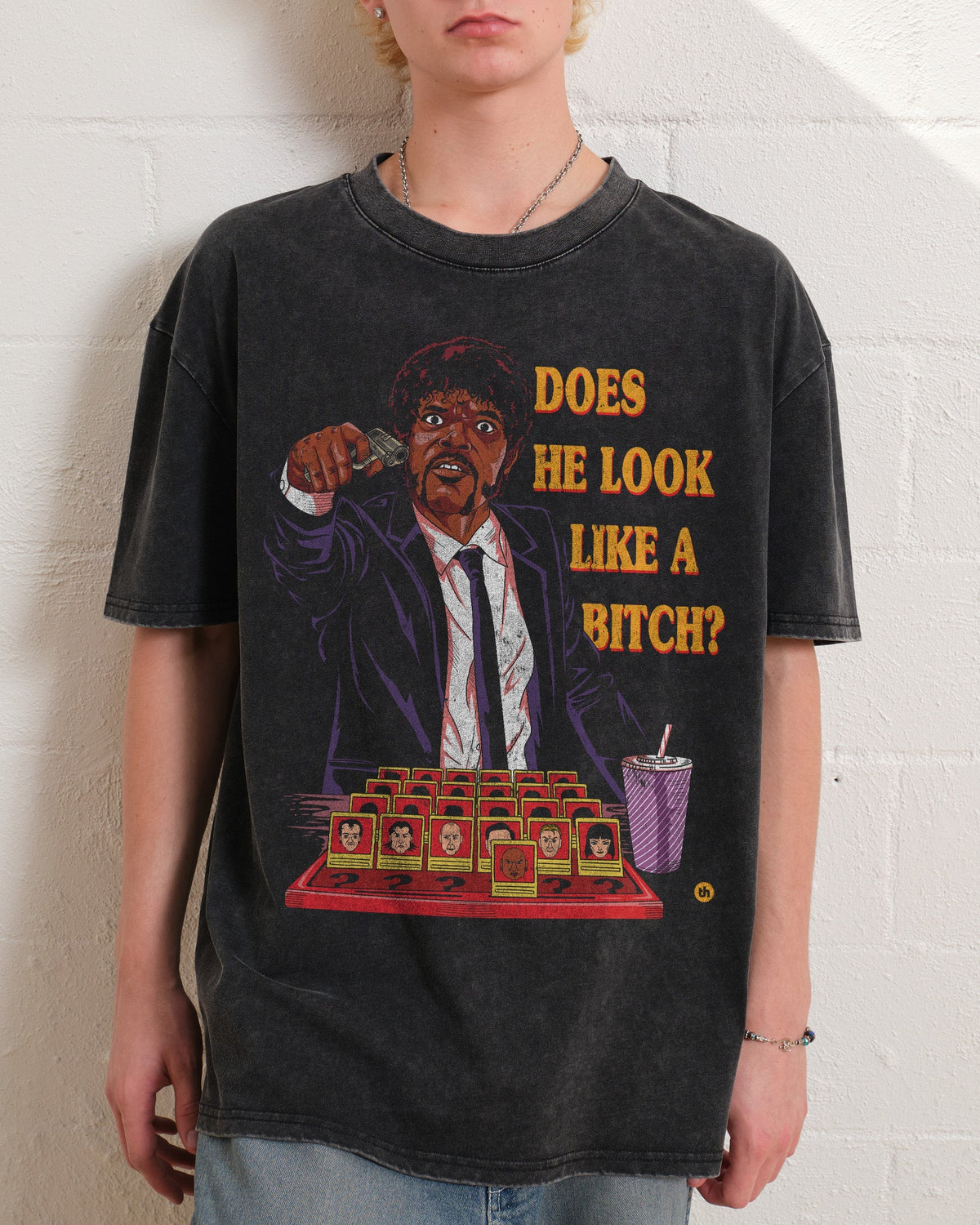Does He Look Like a Bitch Oversized Tee