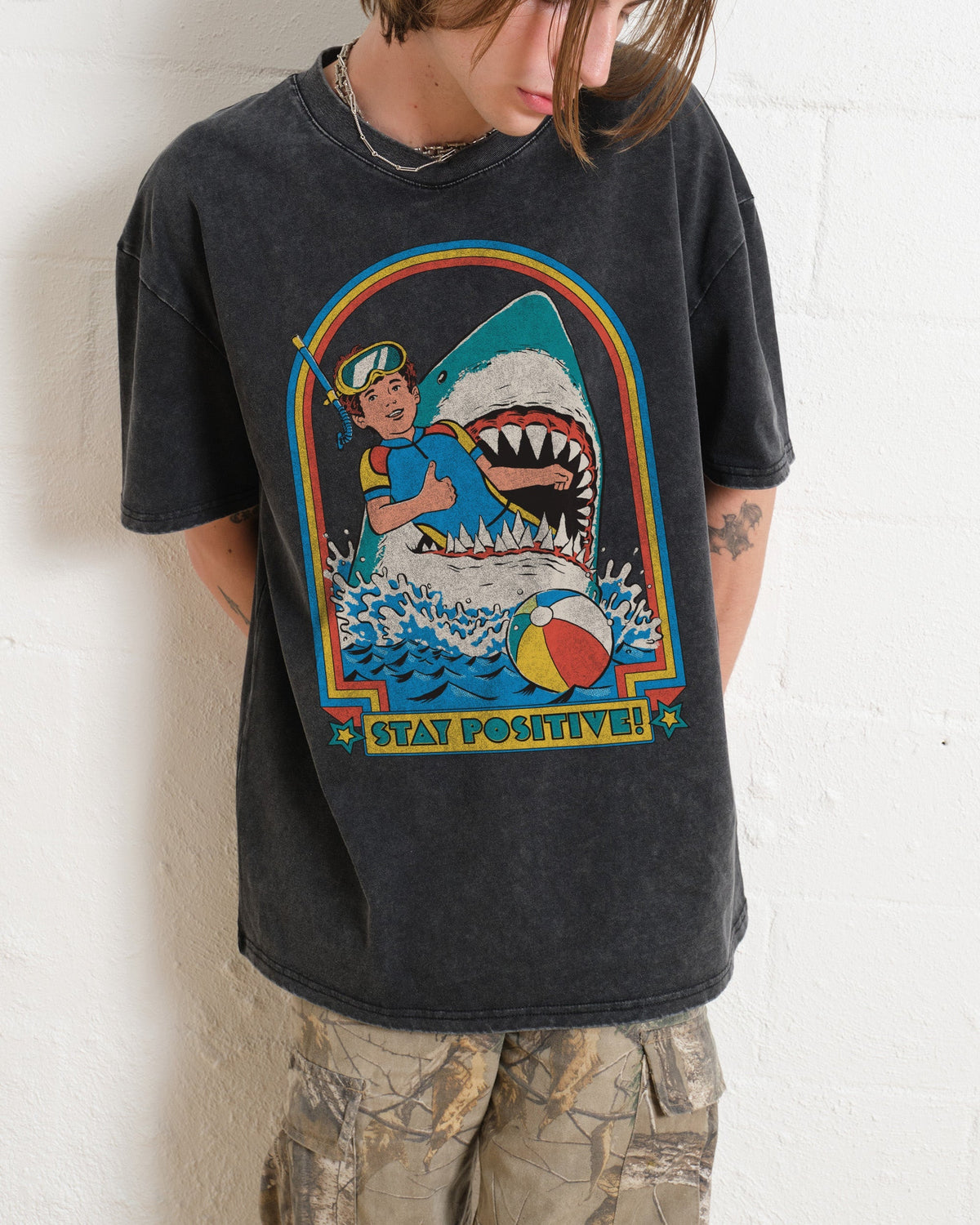 Stay Positive Oversized Tee