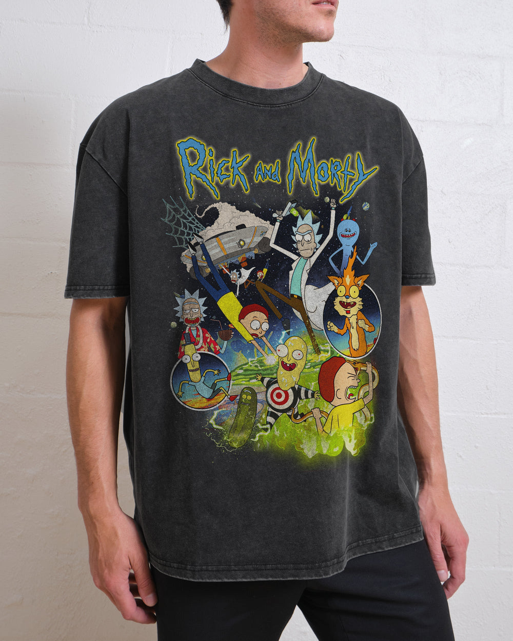 Rick and Morty Vintage Oversized Tee