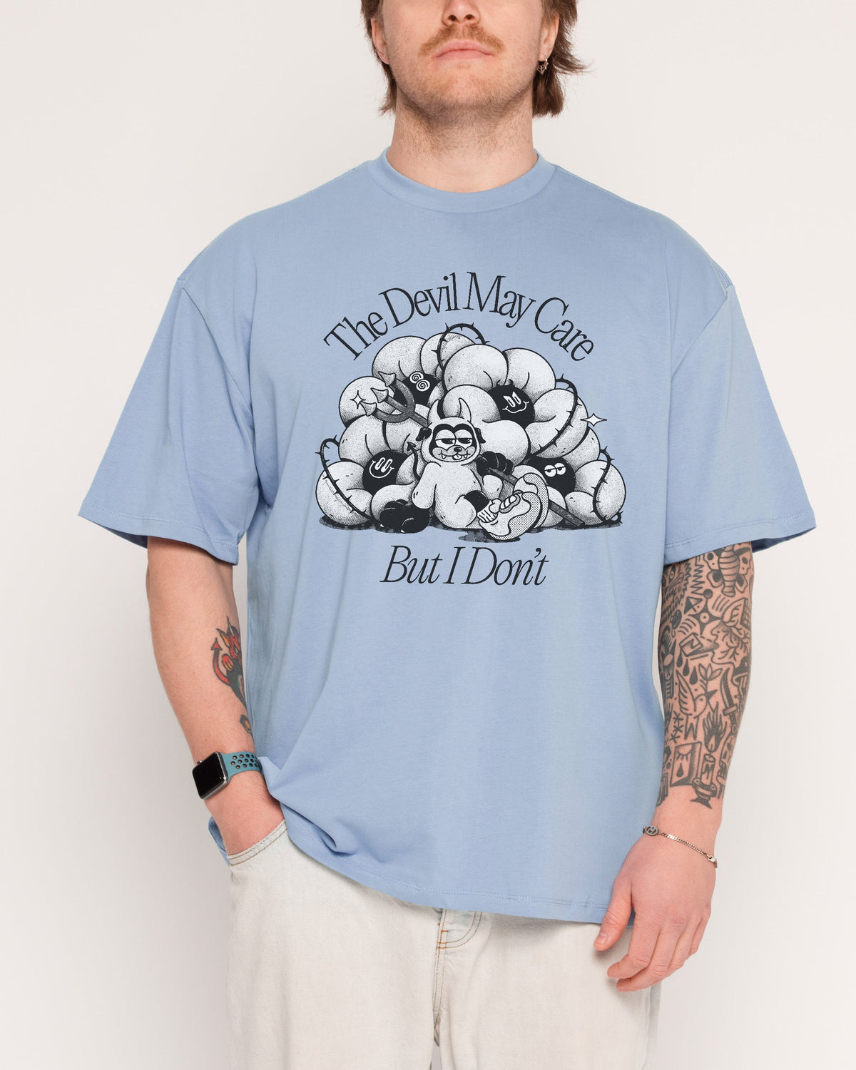Devil May Care Oversized Tee