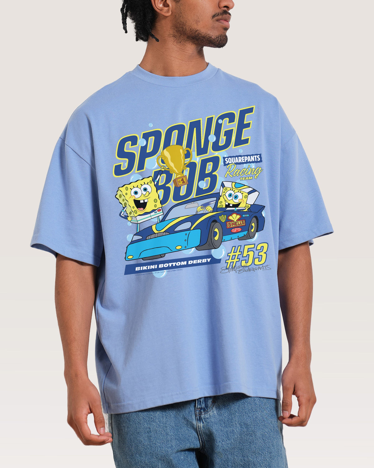 Spongebob Racing Oversized Tee