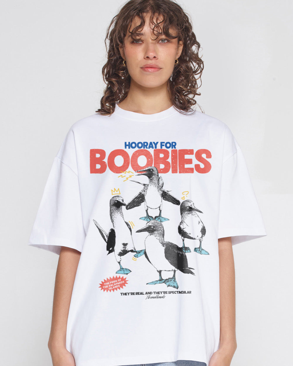 Hooray for Boobies Oversized Tee