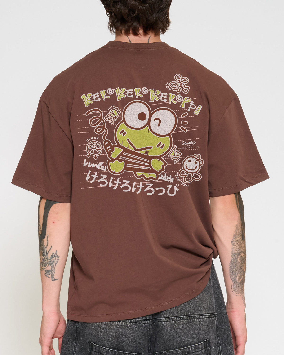 Keroppi Scribble Oversized Tee