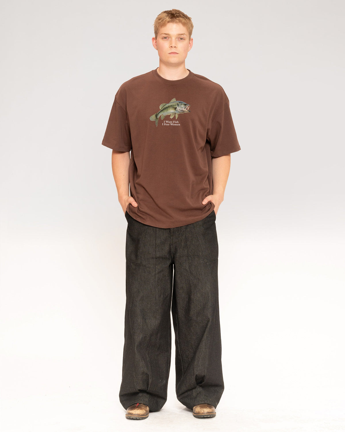 I Want Fish,I Fear Women Oversized Tee