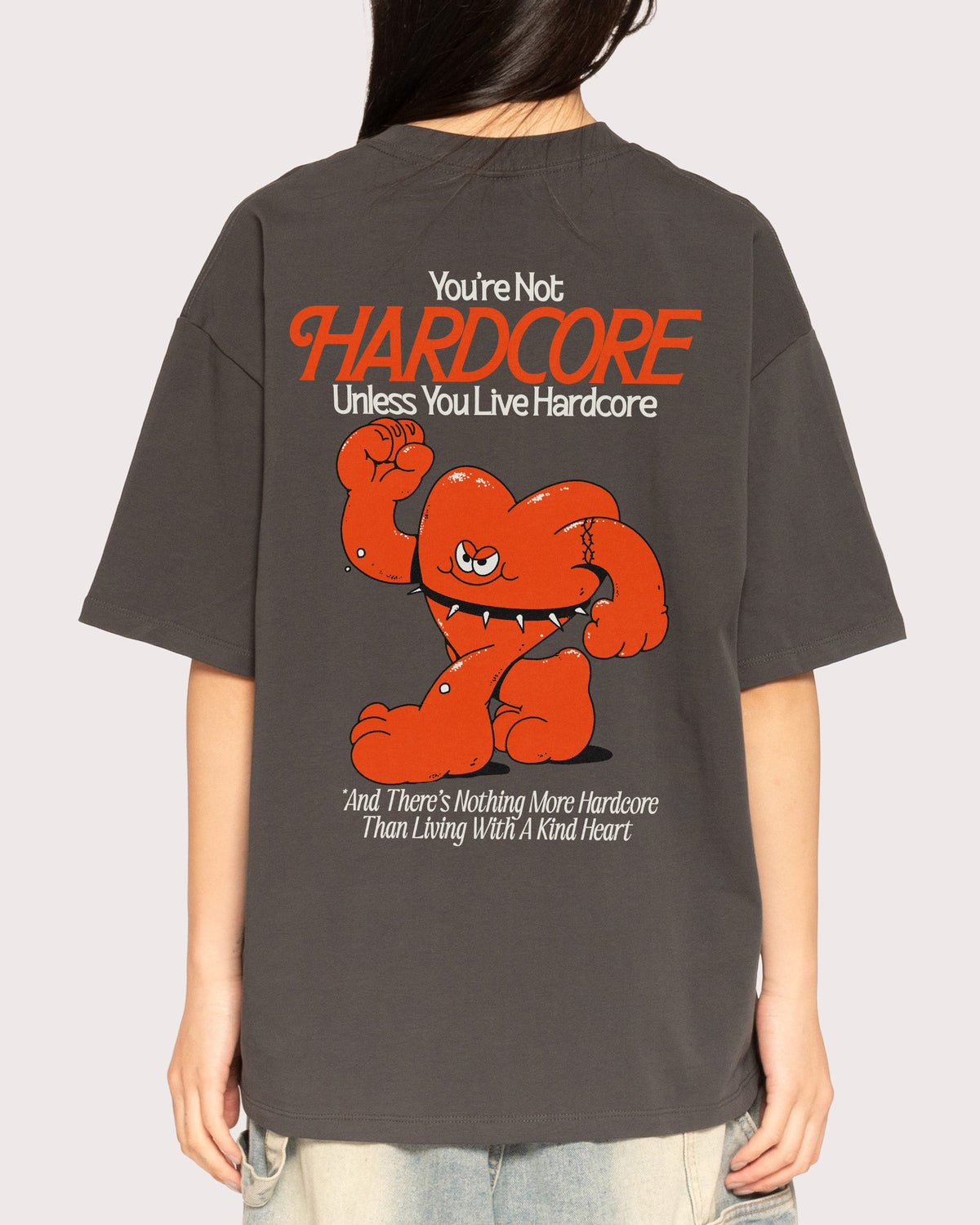 Hardcore Heartcore Oversized Tee