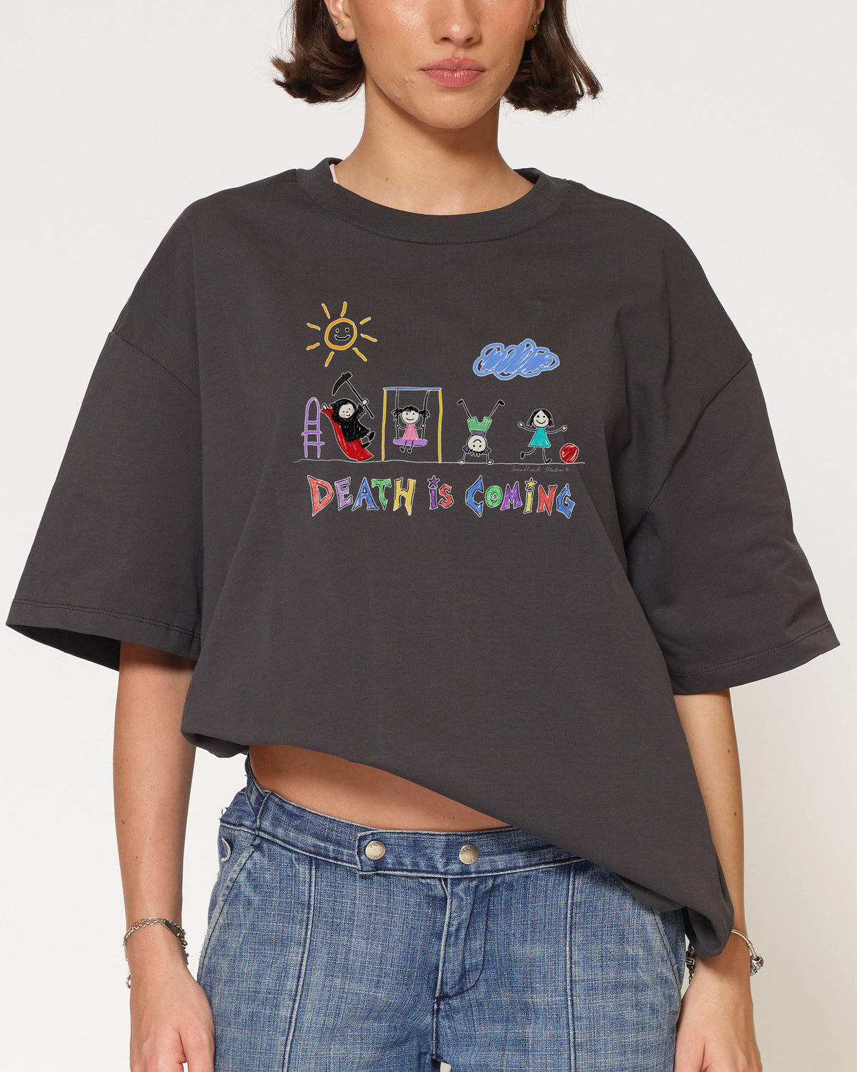 Death is Coming Oversized Tee