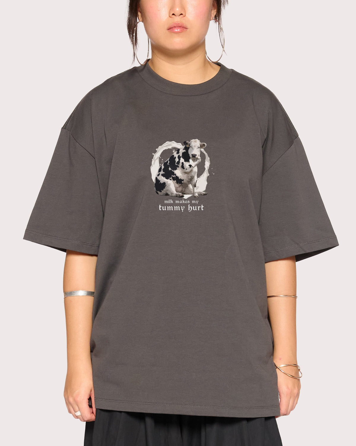 Milk Makes My Tummy Hurt Oversized Tee