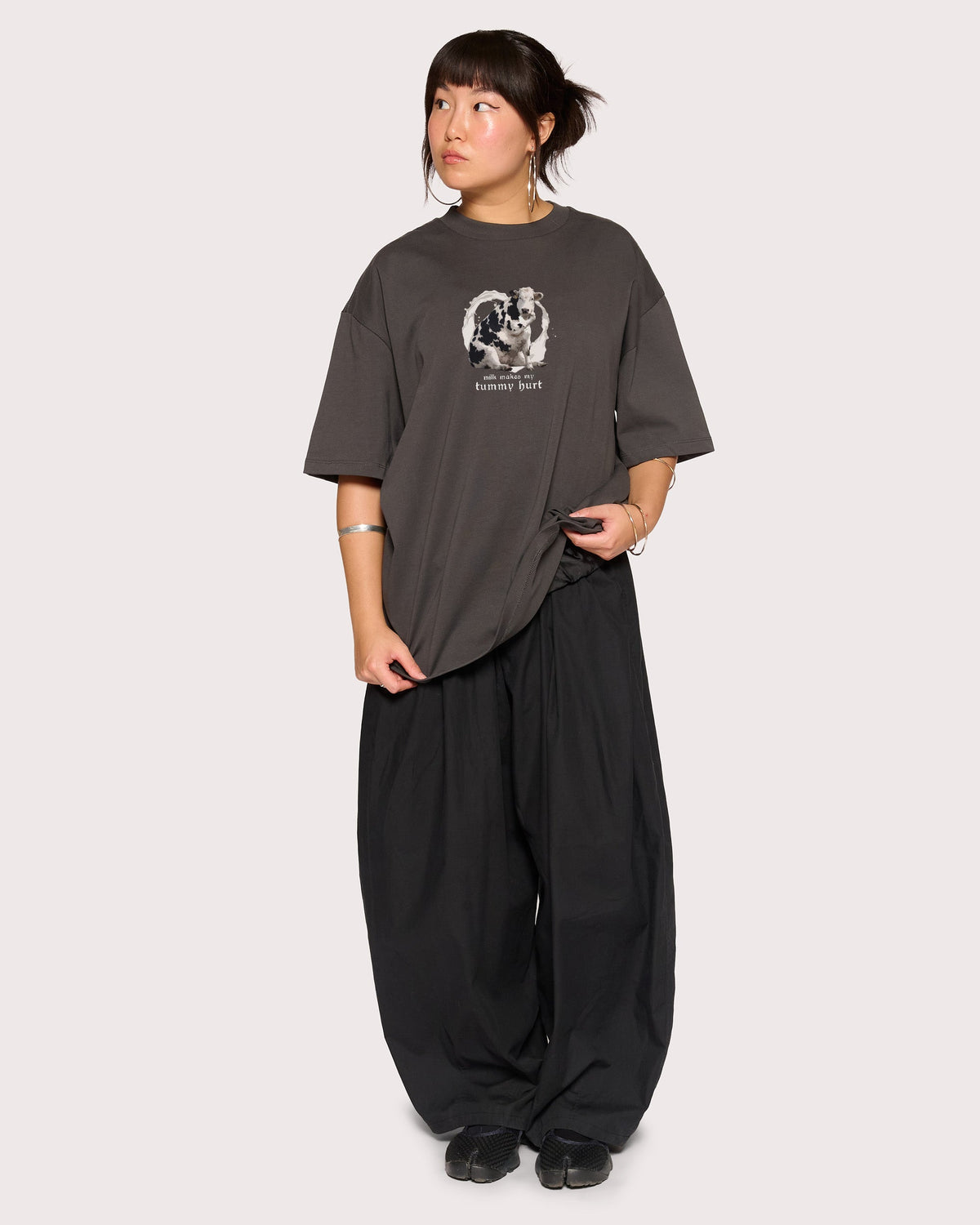 Milk Makes My Tummy Hurt Oversized Tee