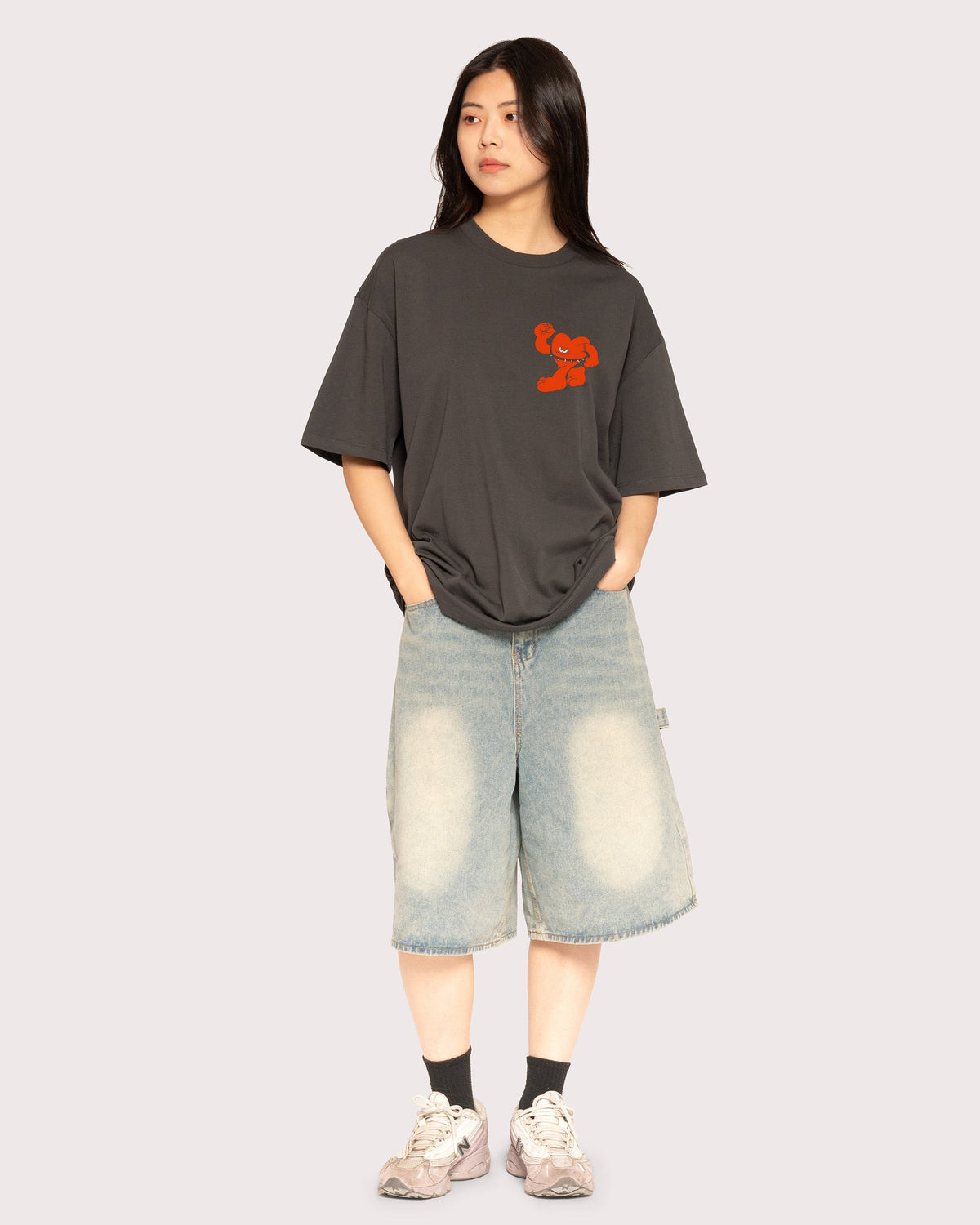 Hardcore Heartcore Oversized Tee