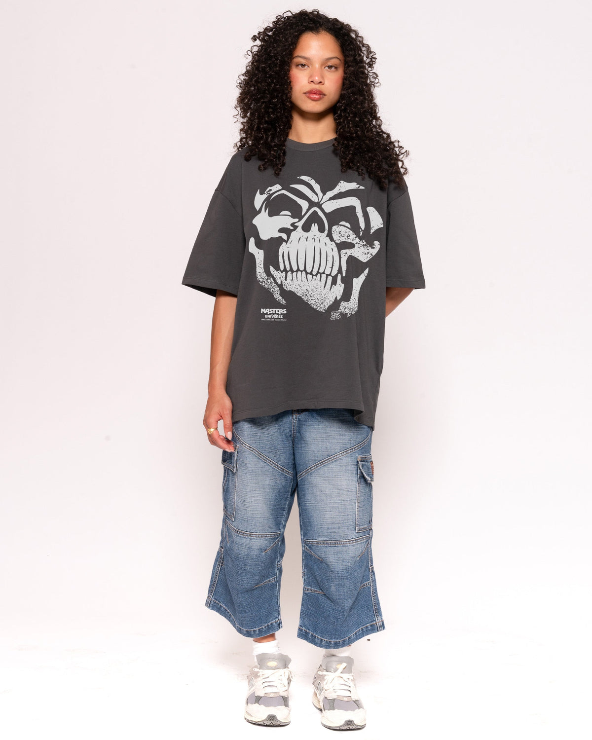 Skeleton Face Oversized Tee